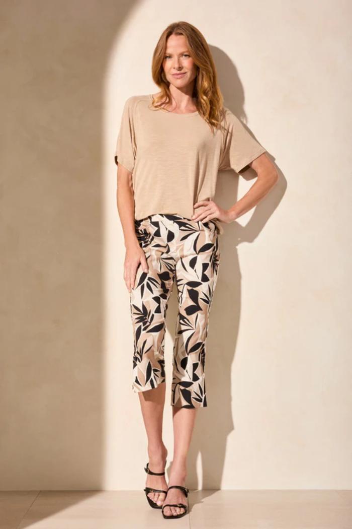 Pull On Capri with Self Button Vent Product Image