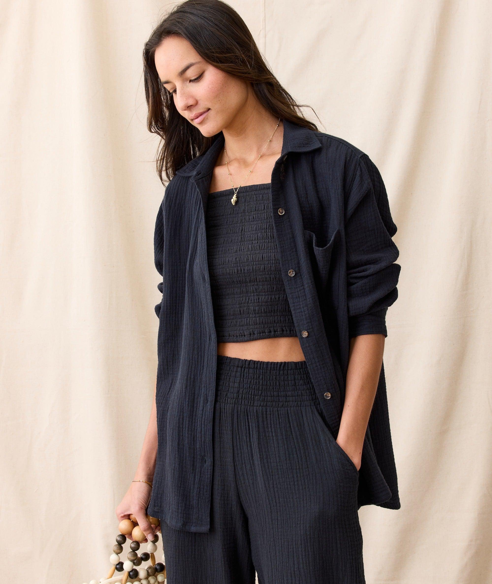 Jane Relaxed Double Cloth Shirt Product Image