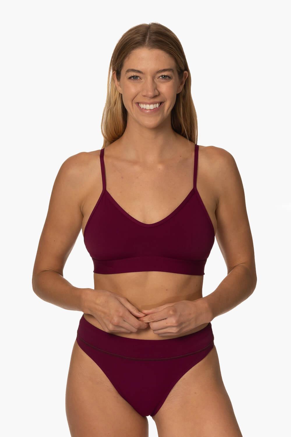 Zoe Bikini Bottom - Cabernet Female Product Image
