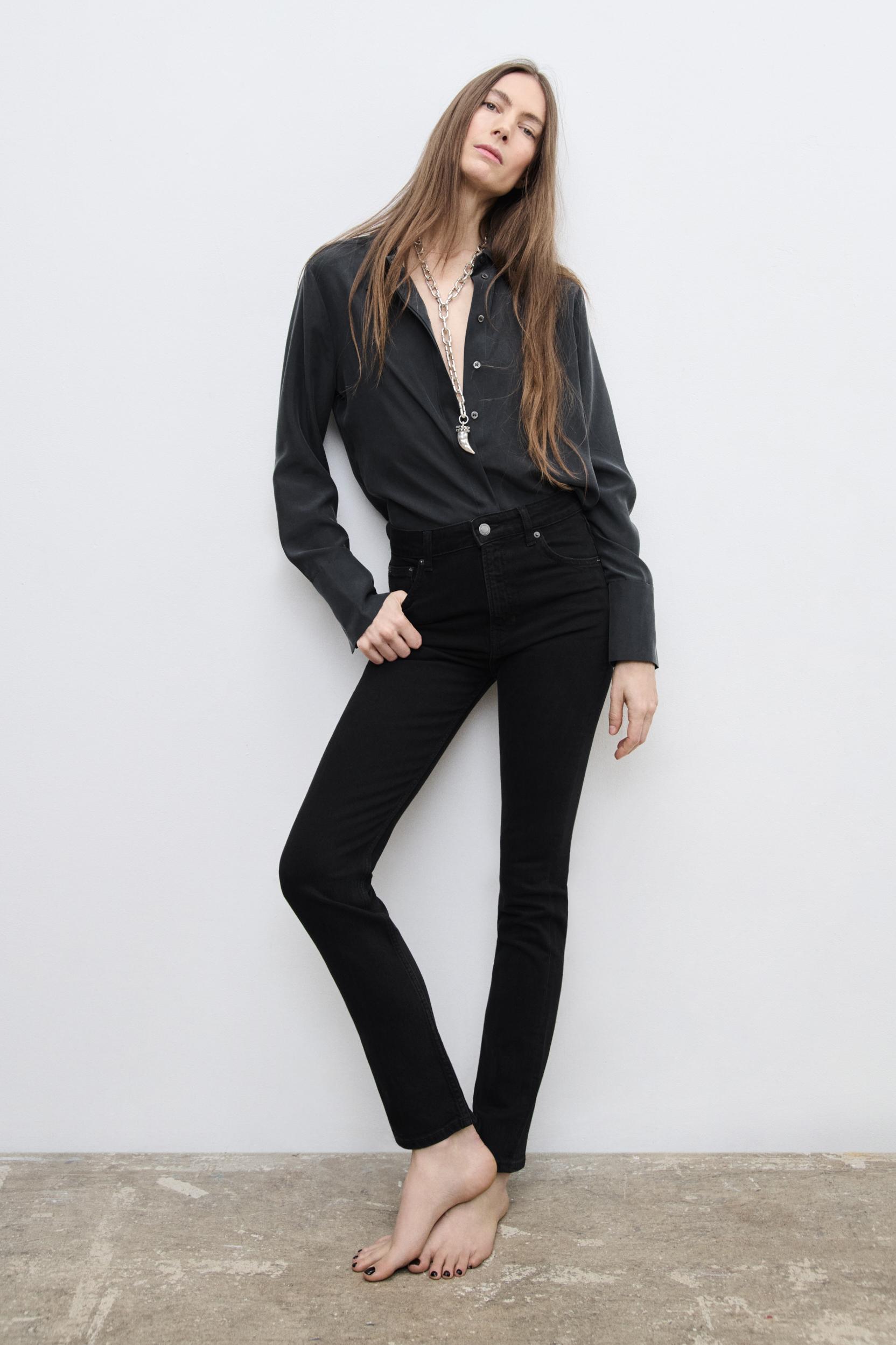 HIGH WAIST SKINNY JEANS ZW COLLECTION Product Image