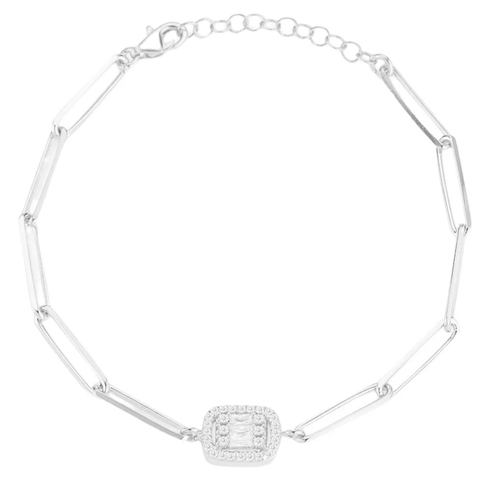 Sunkissed Sterling Cubic Zirconia Link Bracelet, Women's,  Product Image