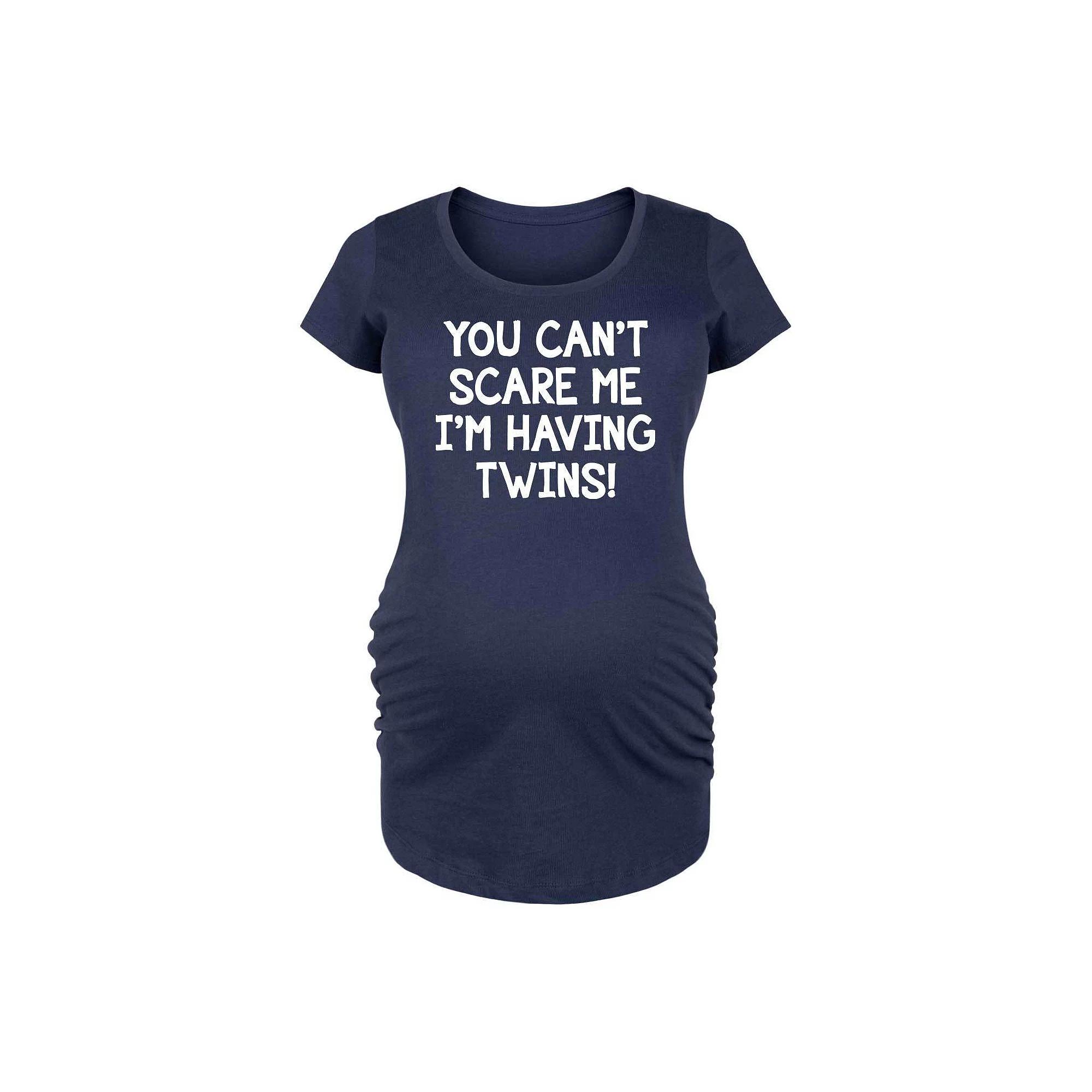 Maternity You Can't Scare Me Having Twins Graphic Tee, Women's,  Product Image
