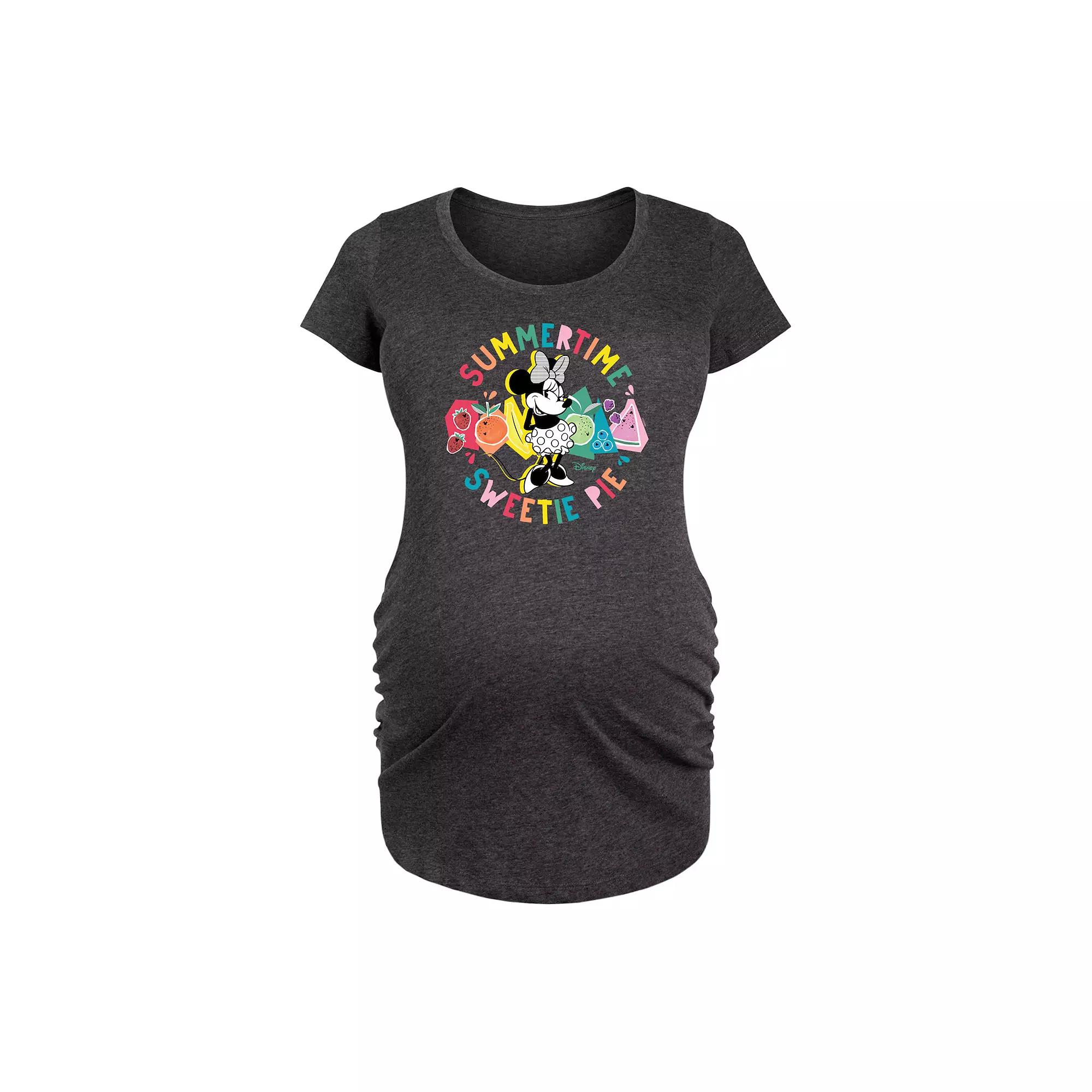 Disney's Lilo & Stitch Maternity Angel Flower Graphic Tee, Women's,  Product Image