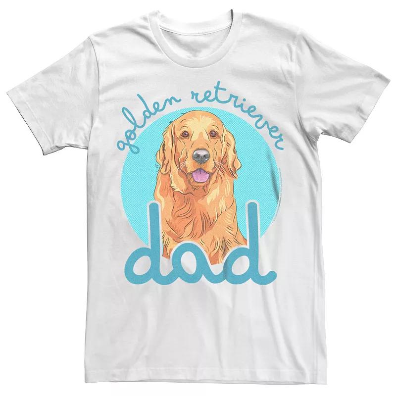 Big & Tall Golden Retriever Dog Dad Graphic Tee, Men's,  Product Image