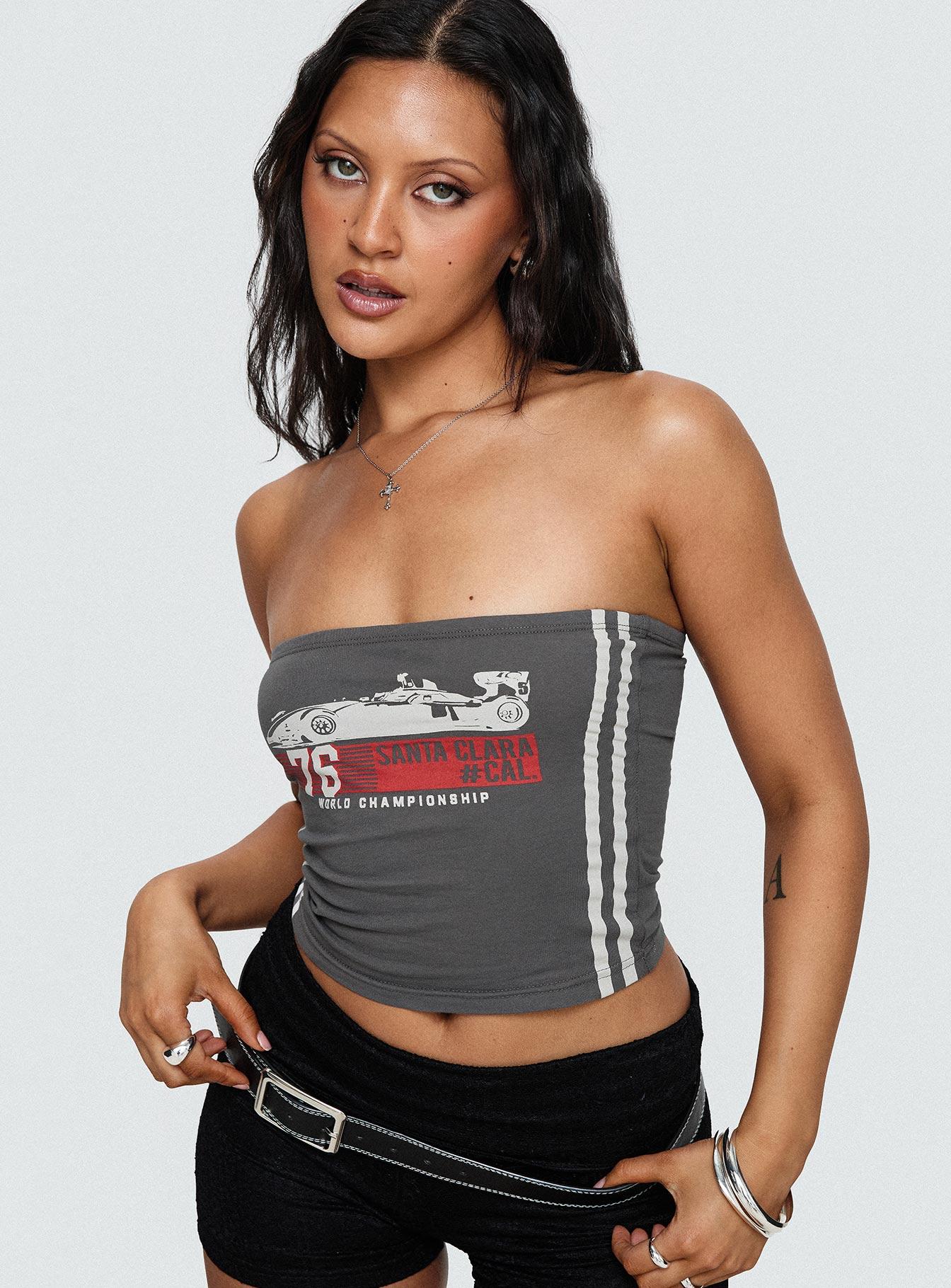 Santa Clara Strapless Top Black Product Image