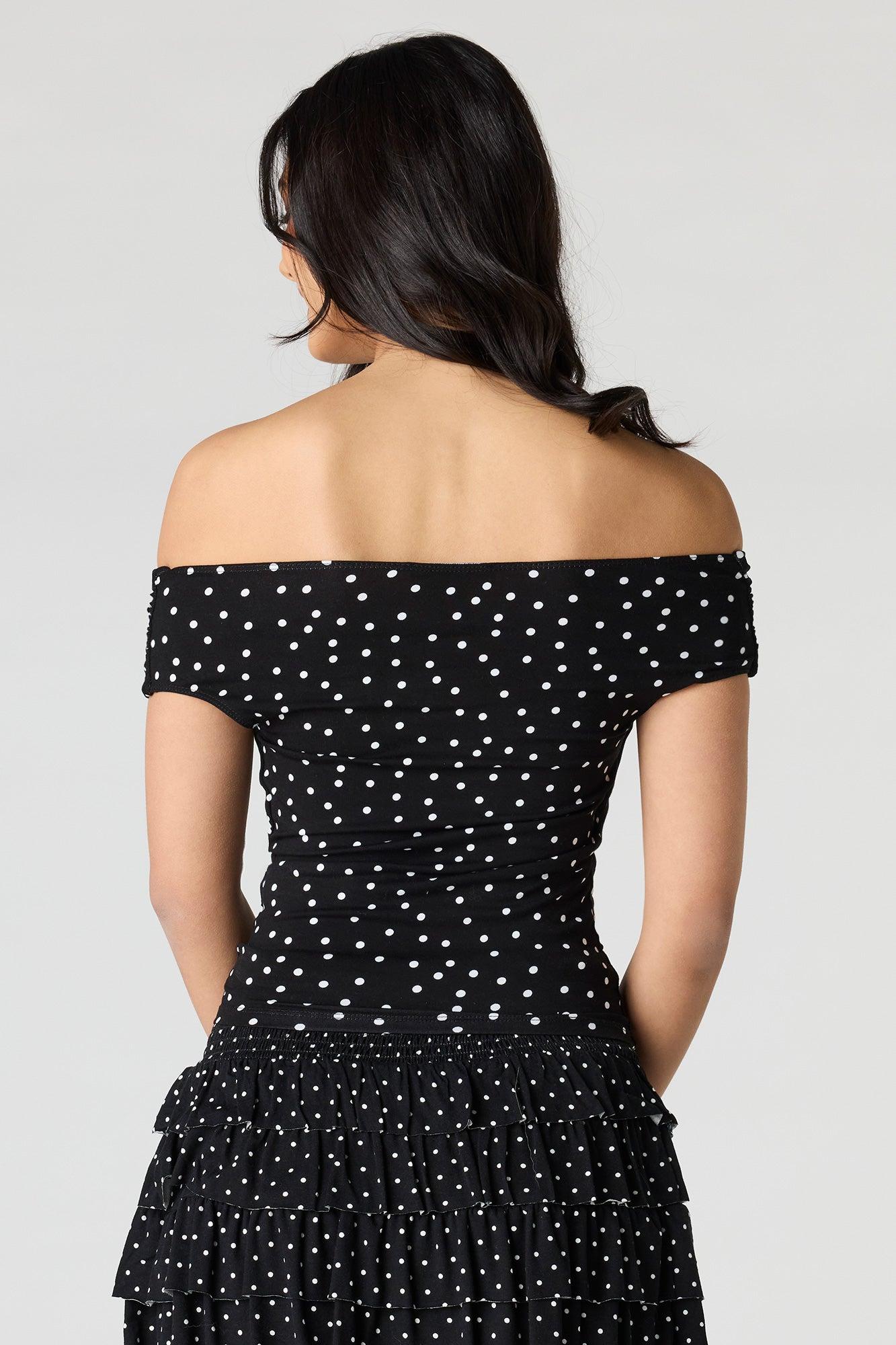 Ruched Off Shoulder Top Female Product Image