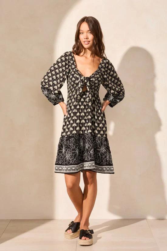 Tribal two way square neck dress 928O/4634 Product Image