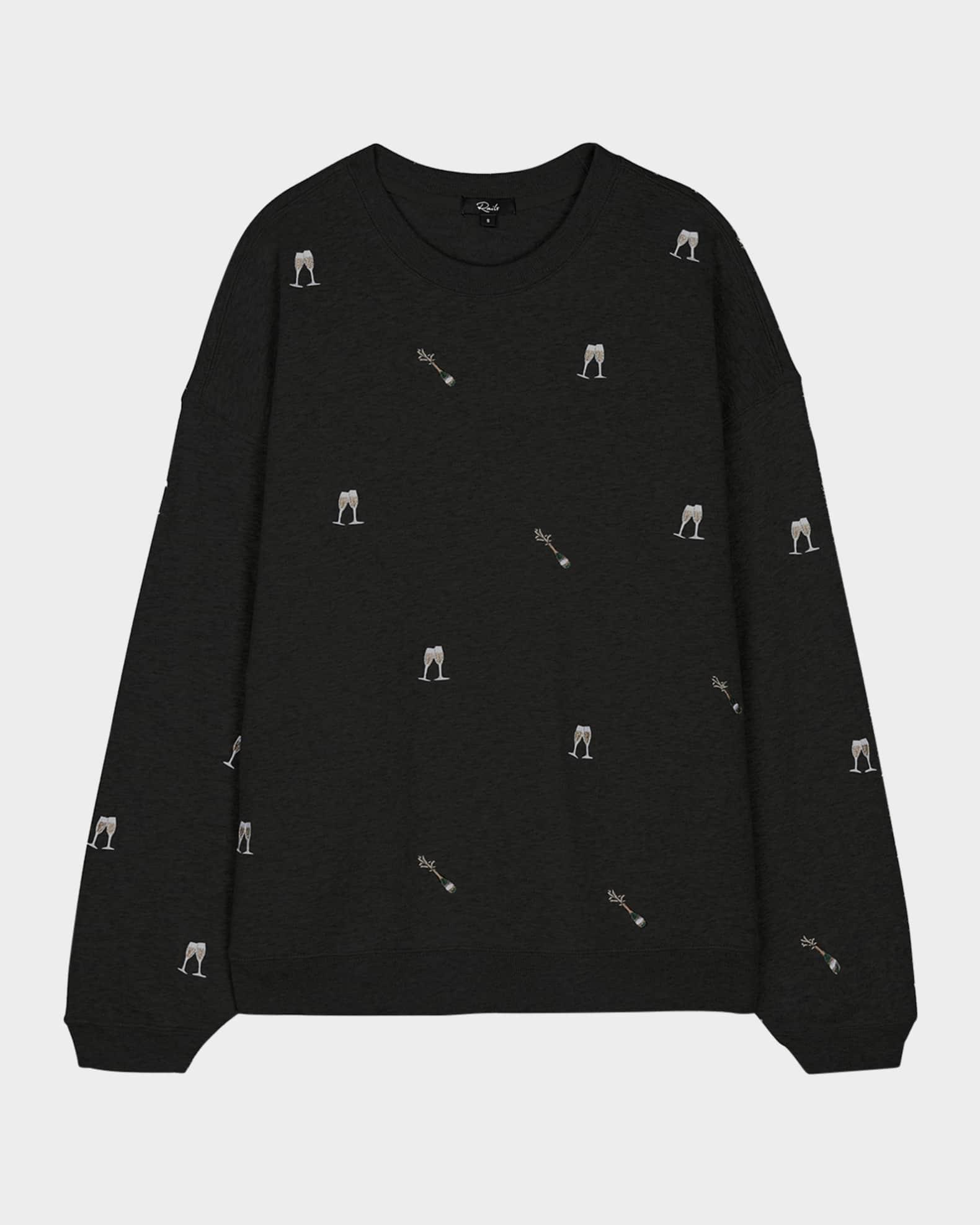 Varsity Champagne Embroidered Sweatshirt Product Image