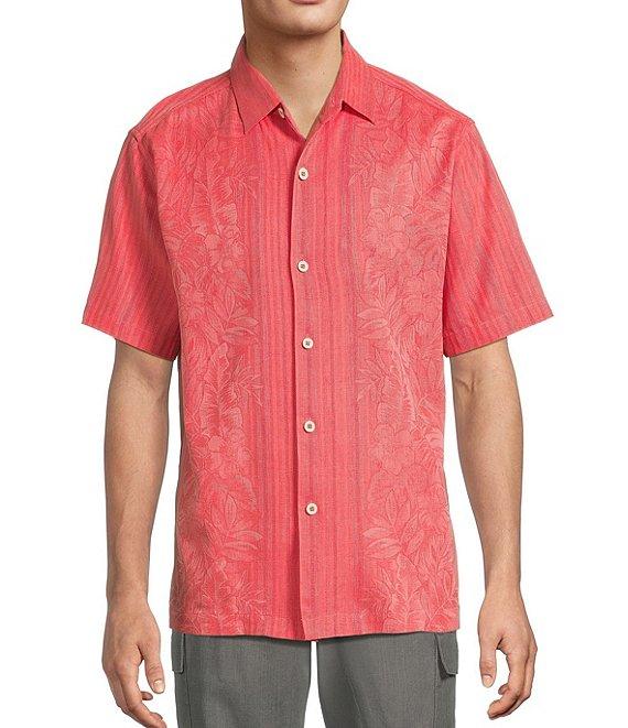 Tommy Bahama Short Sleeve Maui Border Woven Shirt Product Image