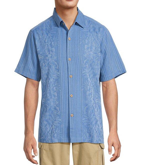 Tommy Bahama Short Sleeve Maui Border Woven Shirt Product Image