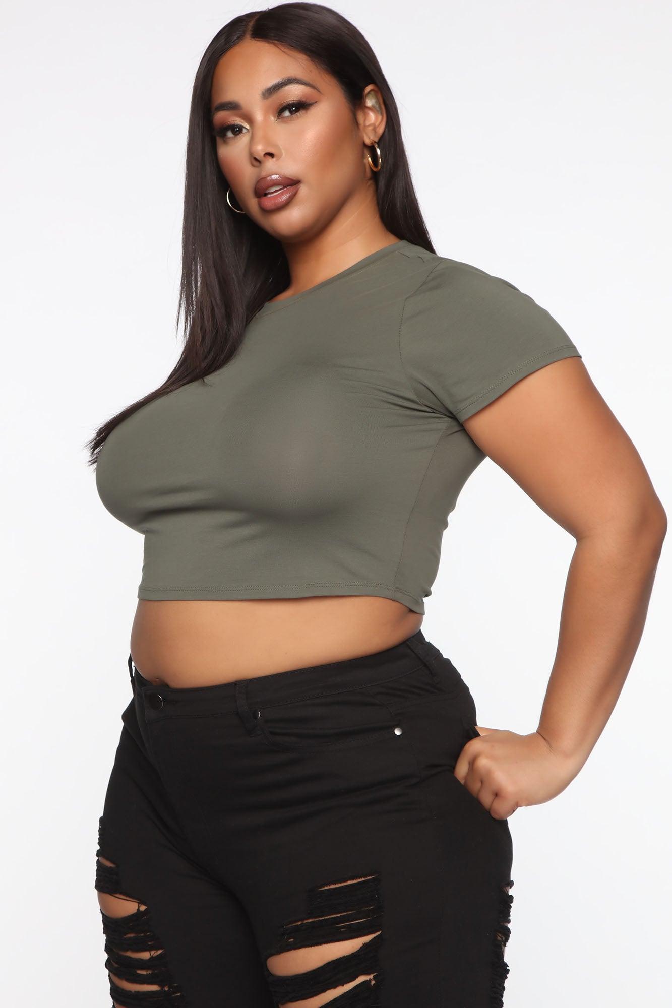 Robin Crop Top - Army Green Product Image