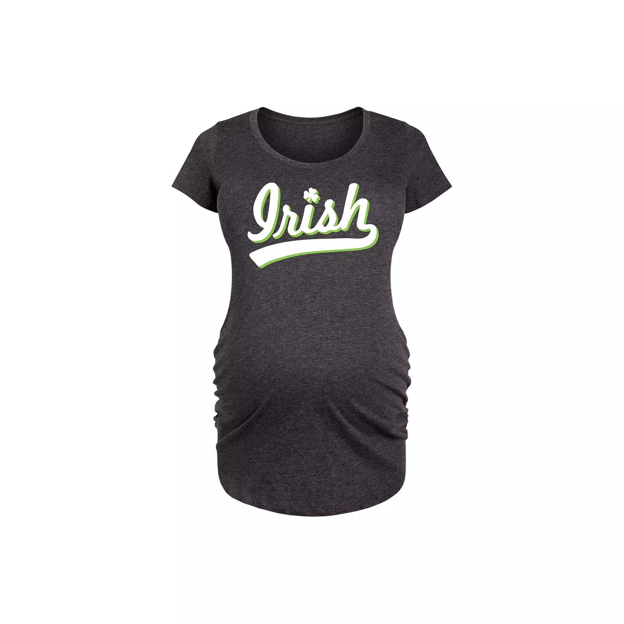 Maternity Irish Script Graphic Tee, Women's,  Product Image