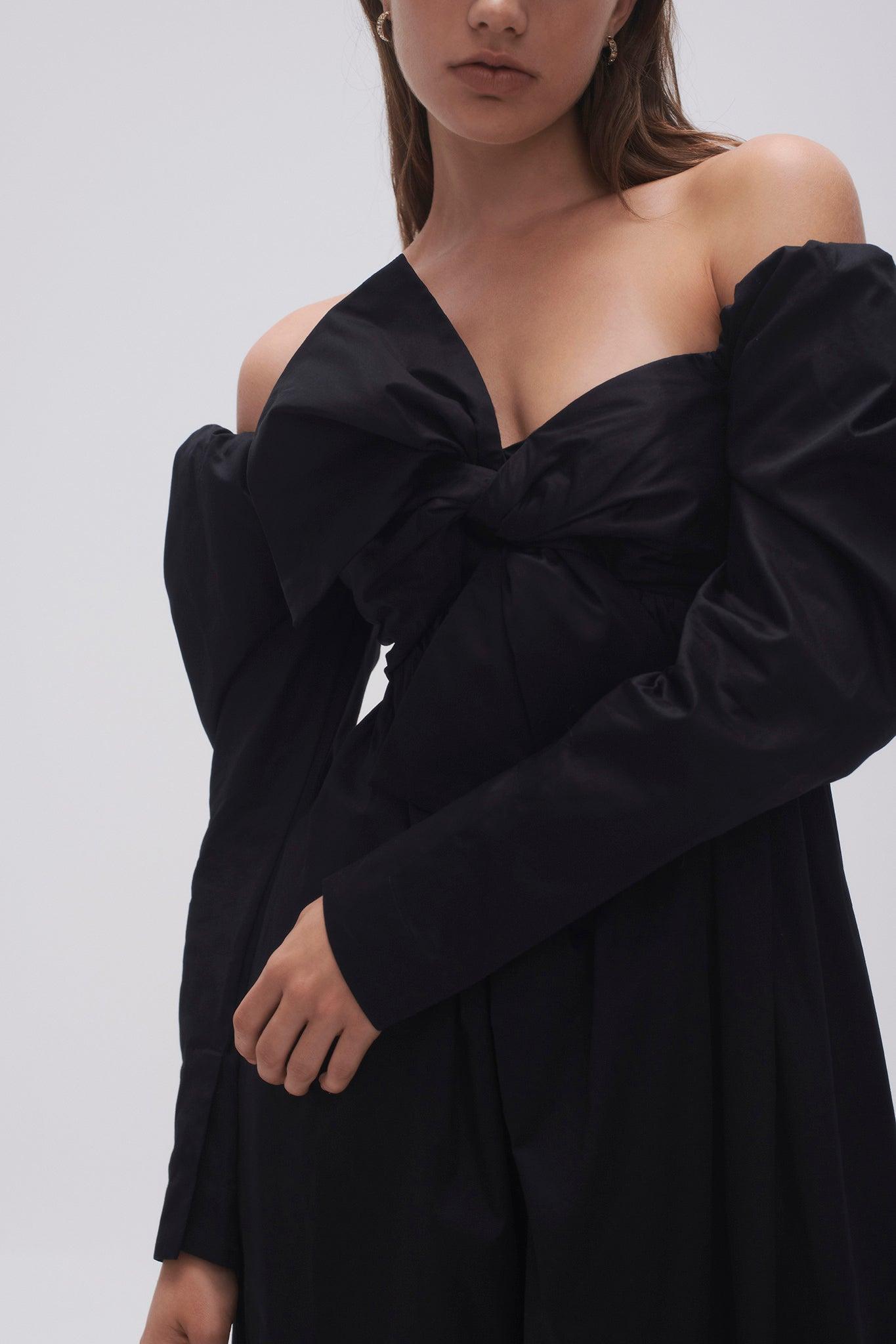 Valentina Bow Midi Dress Product Image