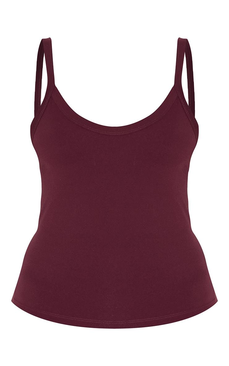 Deep Burgundy Ultimate Sculpt Strappy Gym Vest Product Image