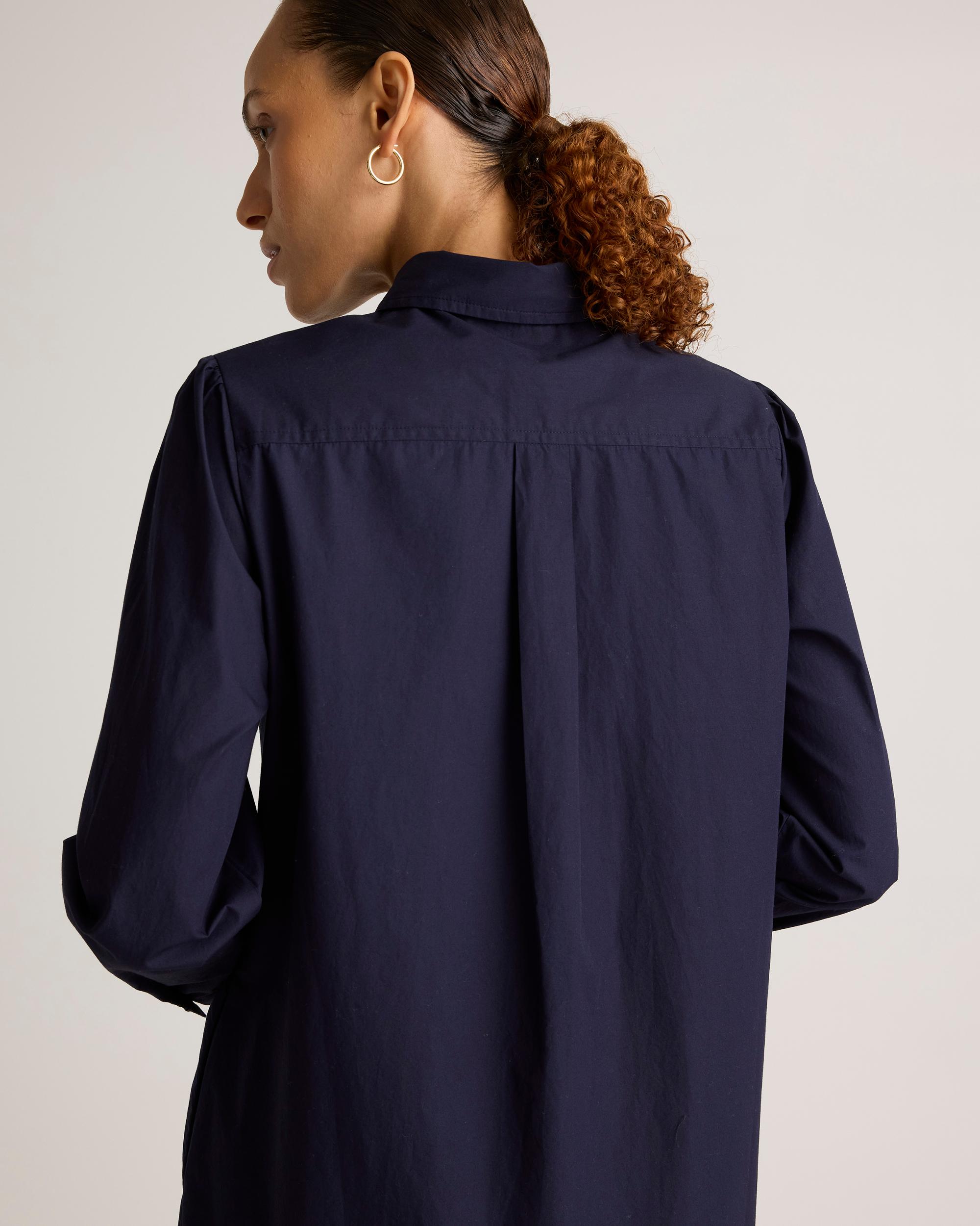 Quince | Women's Poplin Drop Waist Shirt Dress Size XL, Organic Cotton Product Image