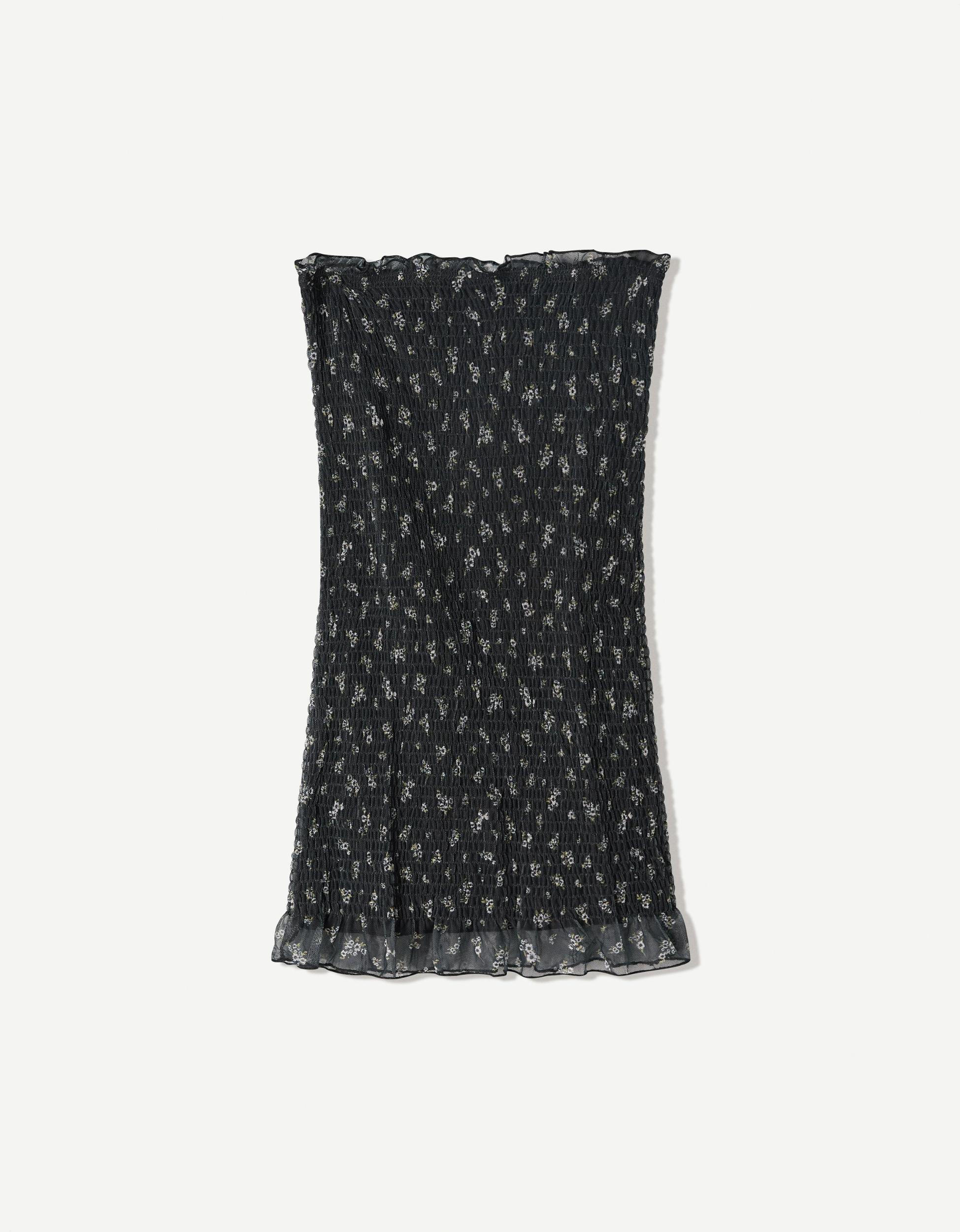 Bandeau print mini dress Product Image