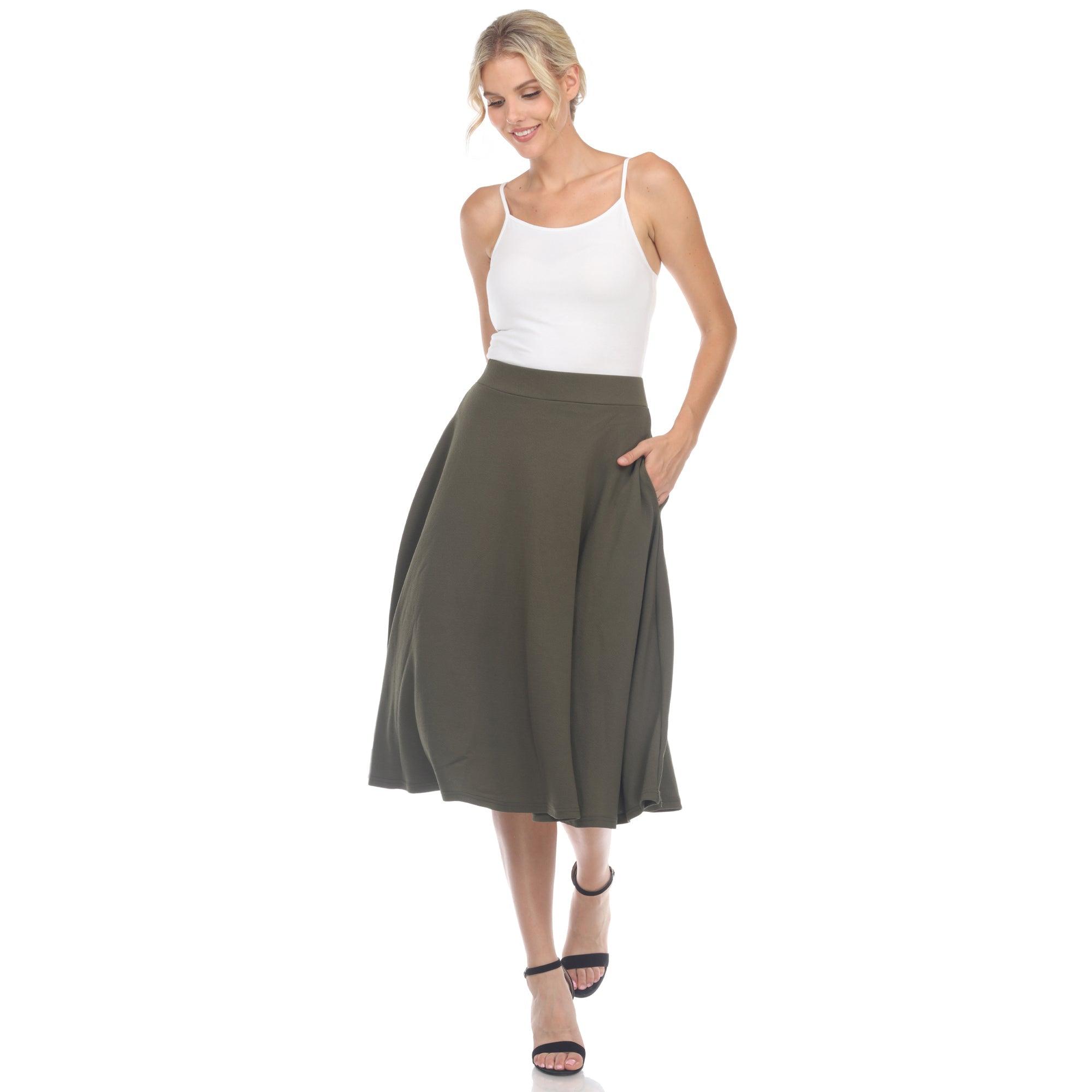 Tasmin Flare Midi Skirts Product Image