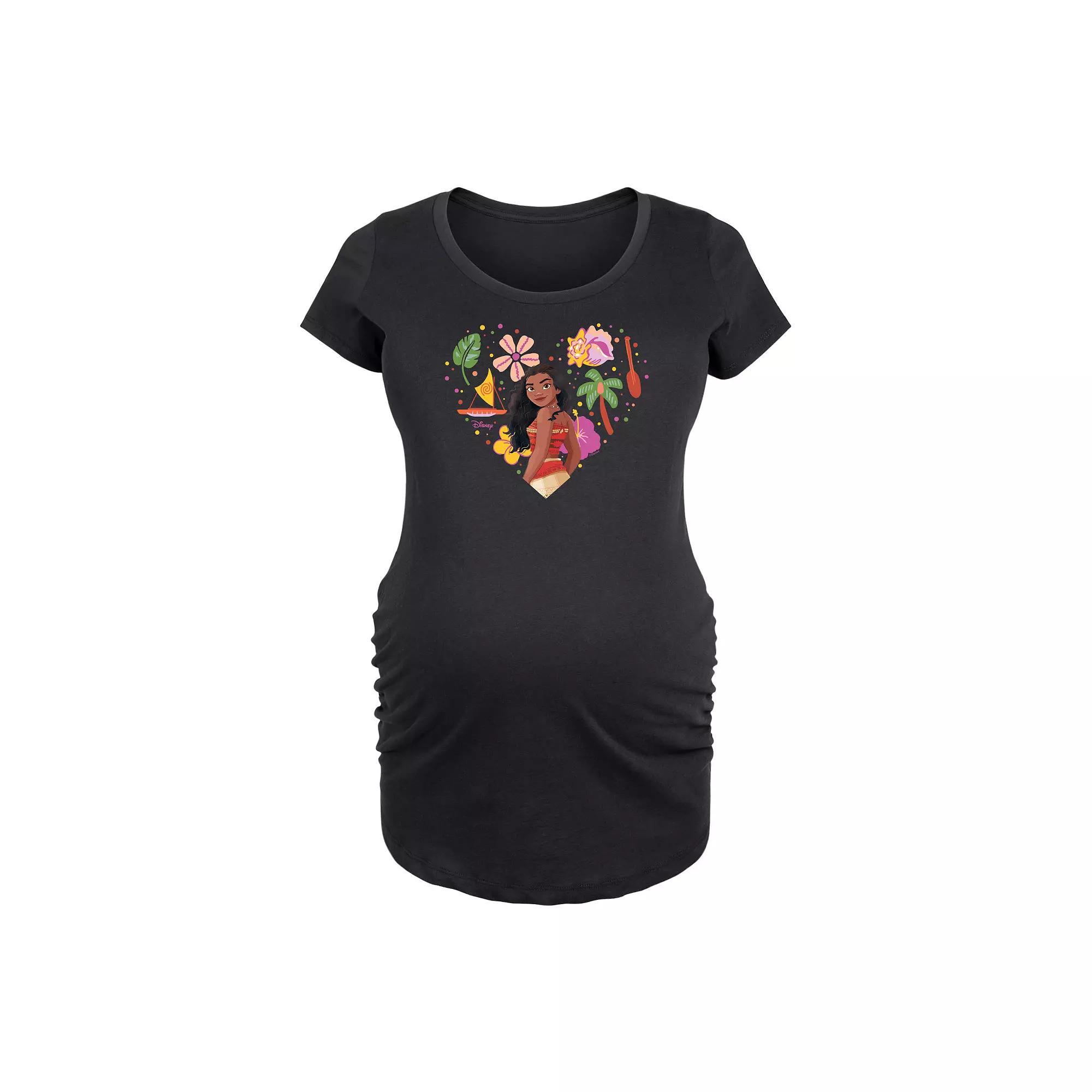 Disney's Moana Maternity Heart Graphic Tee, Women's,  Product Image