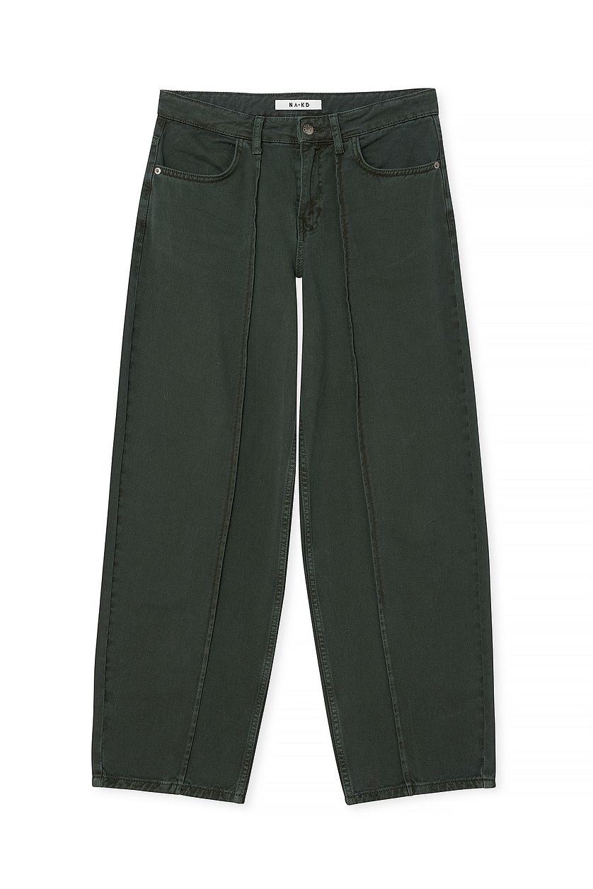 Seam Detail Barrel Jeans Product Image