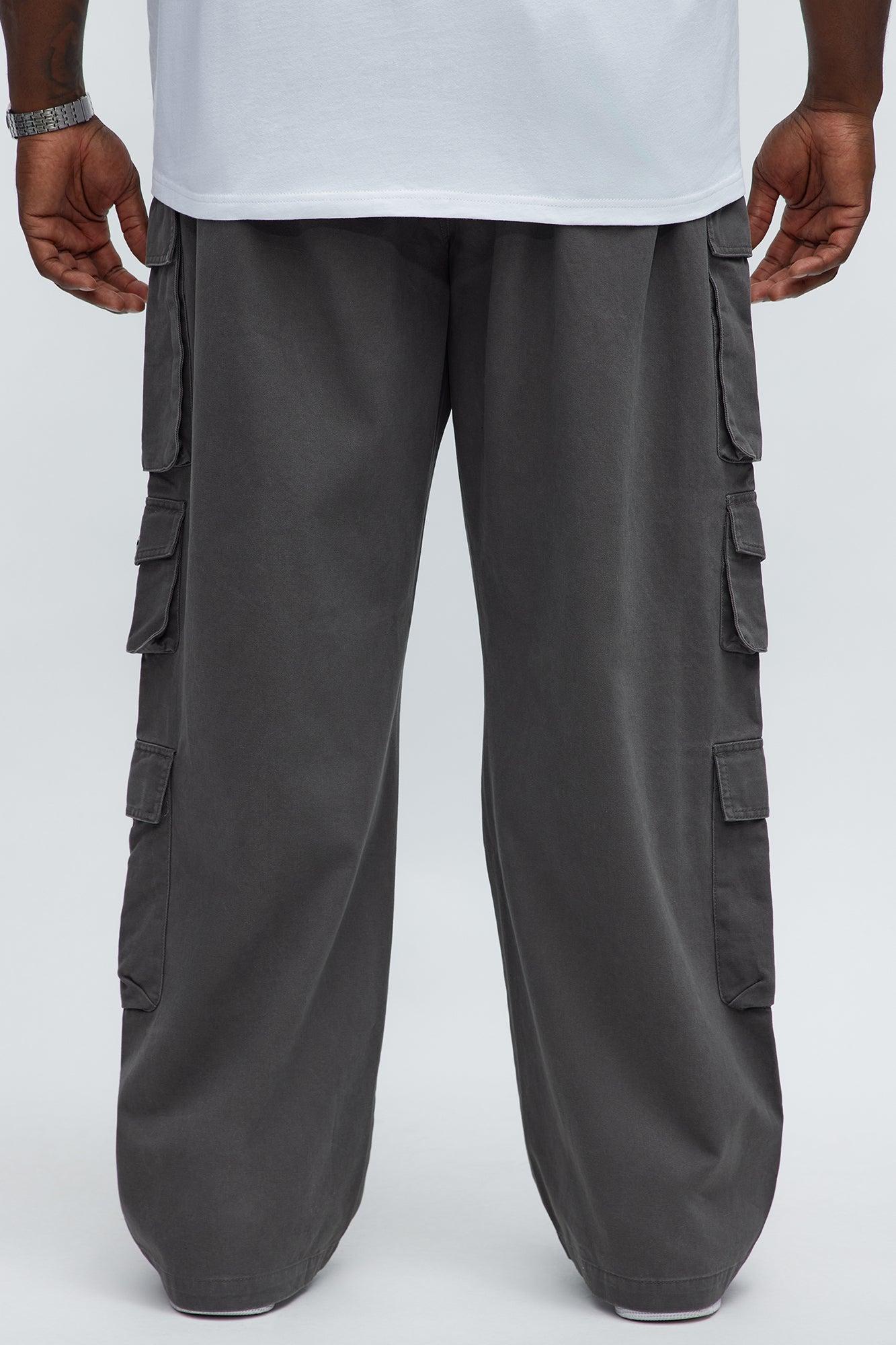 Straight Void Runner Cargo Pants - Charcoal Male Product Image