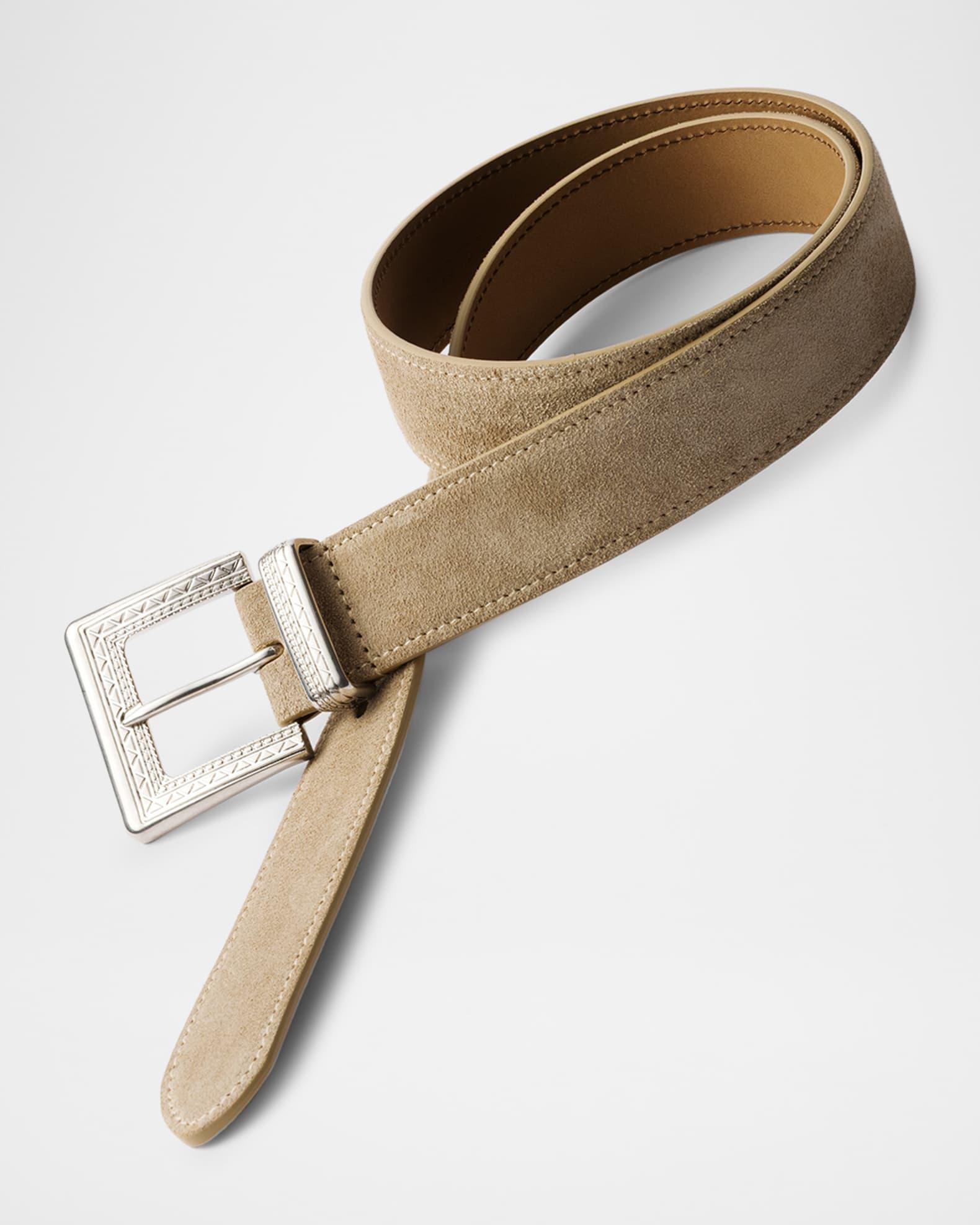 Men's Suede Western Belt Product Image