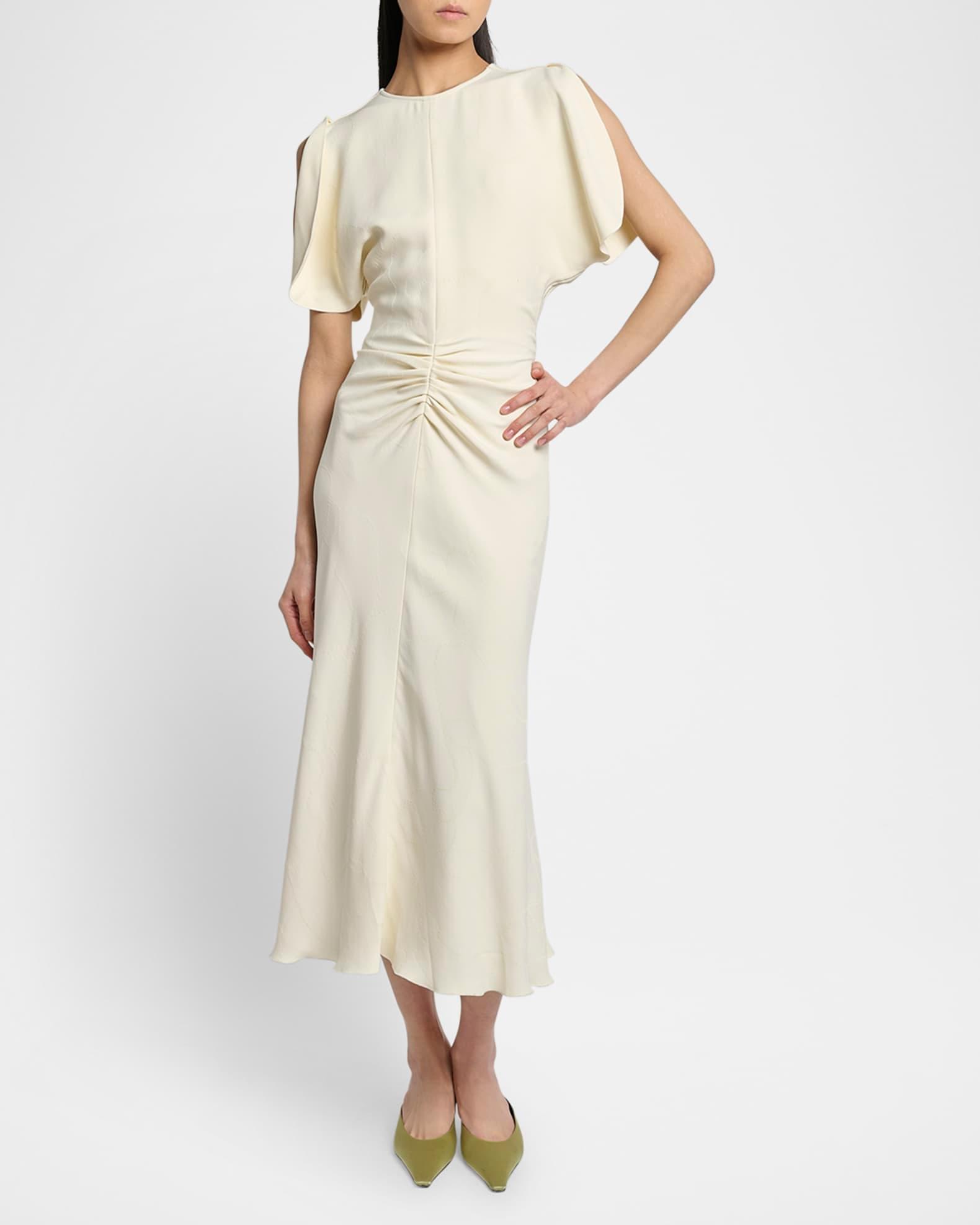 Gathered Waist Midi Dress Product Image