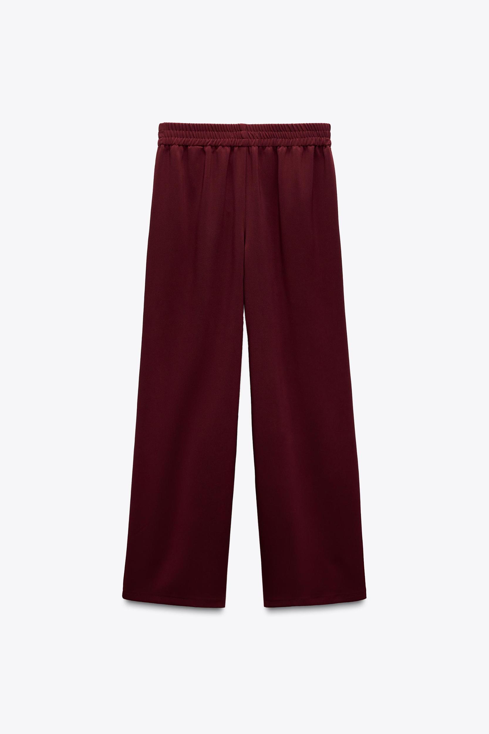 CREPE WIDE LEG PANTS Product Image