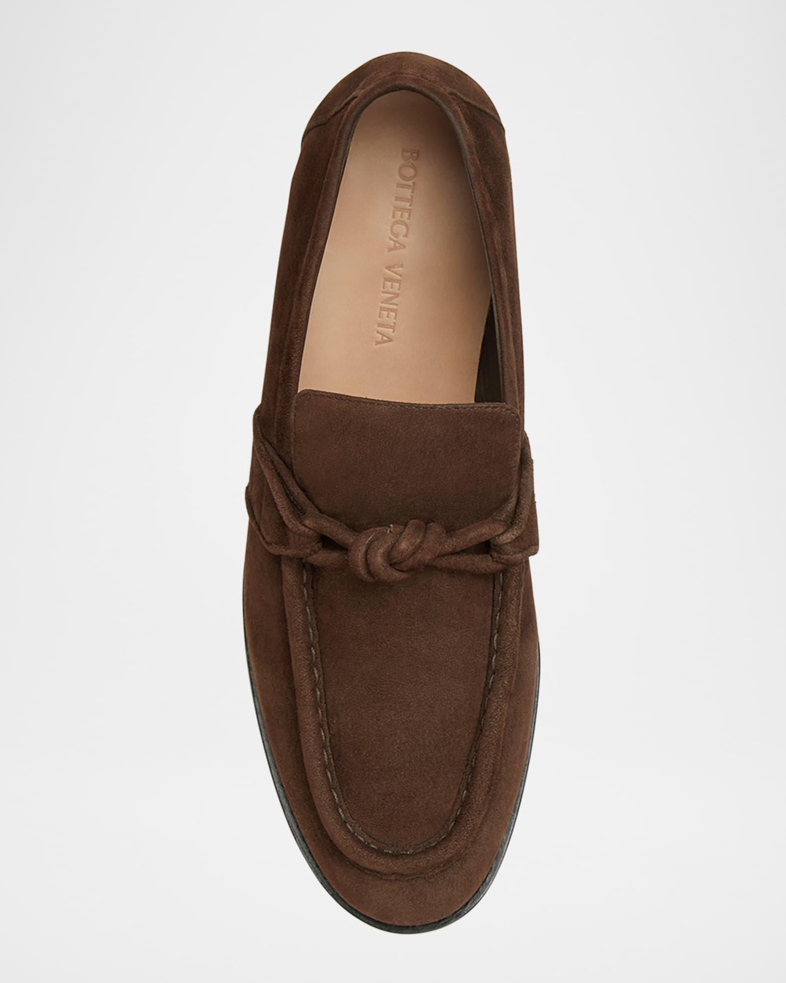 Men's Astaire Suede Knot Loafers Product Image