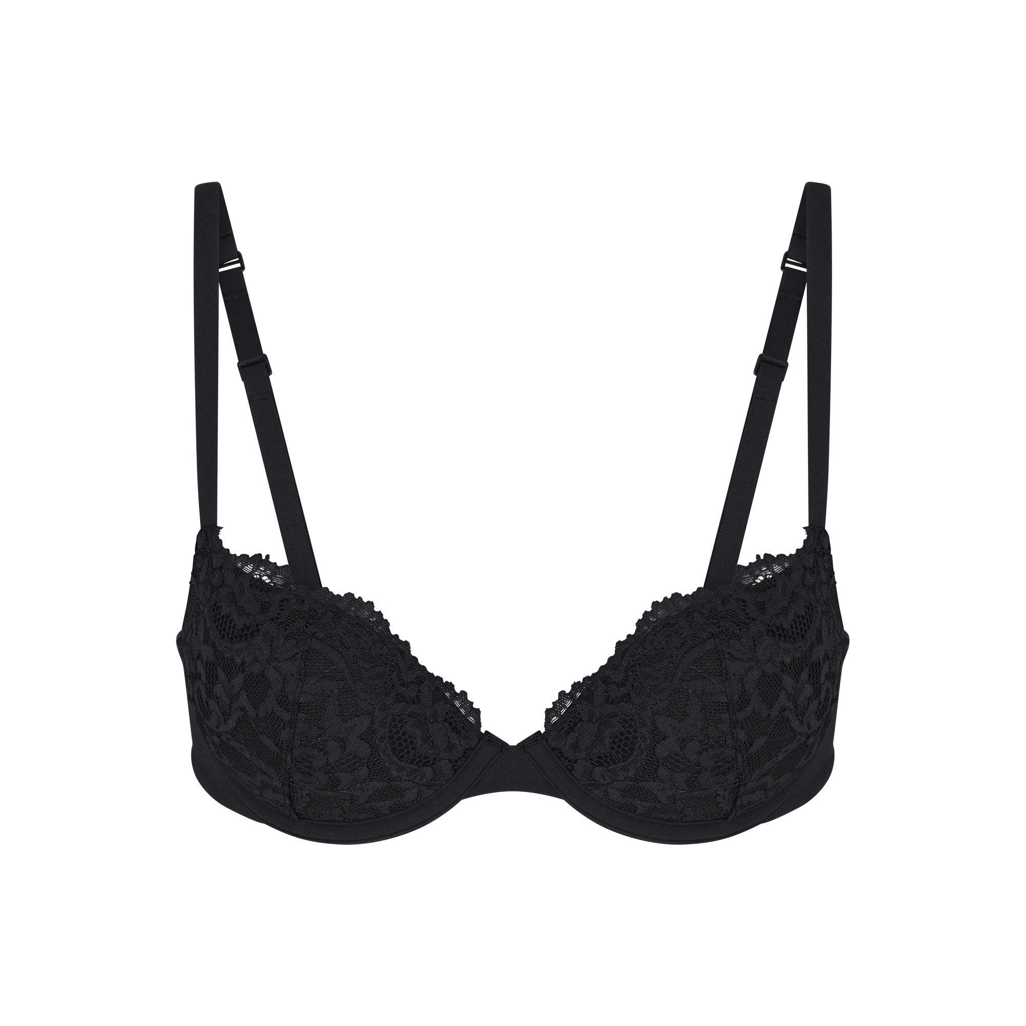FITS EVERYBODY LACE PUSH-UP BRA | ONYX Product Image