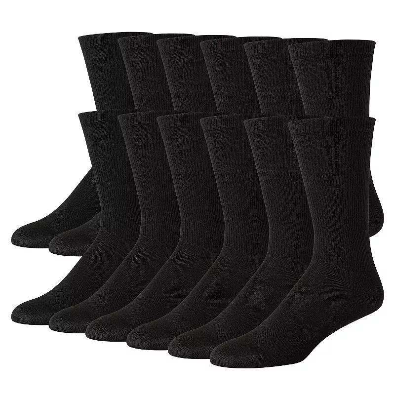 Hanes Ultimate Mens 12-Pack Soft & Durable Crew Socks Product Image