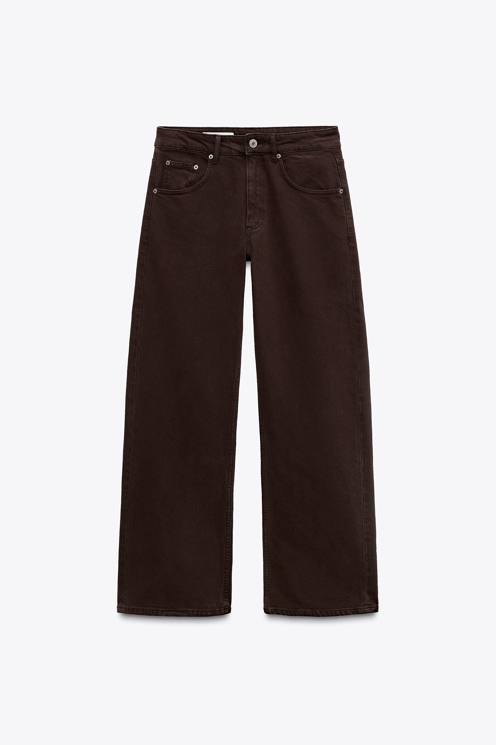 MID WAIST TRF CURVED LEG BALLOON JEANS Product Image