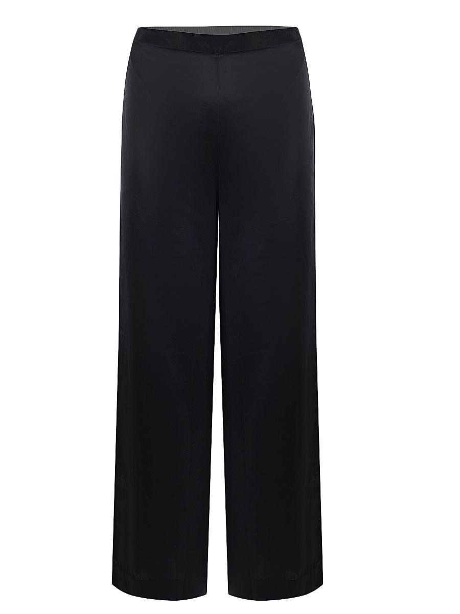 Womens Silk Wide-Leg Flared Trousers Product Image