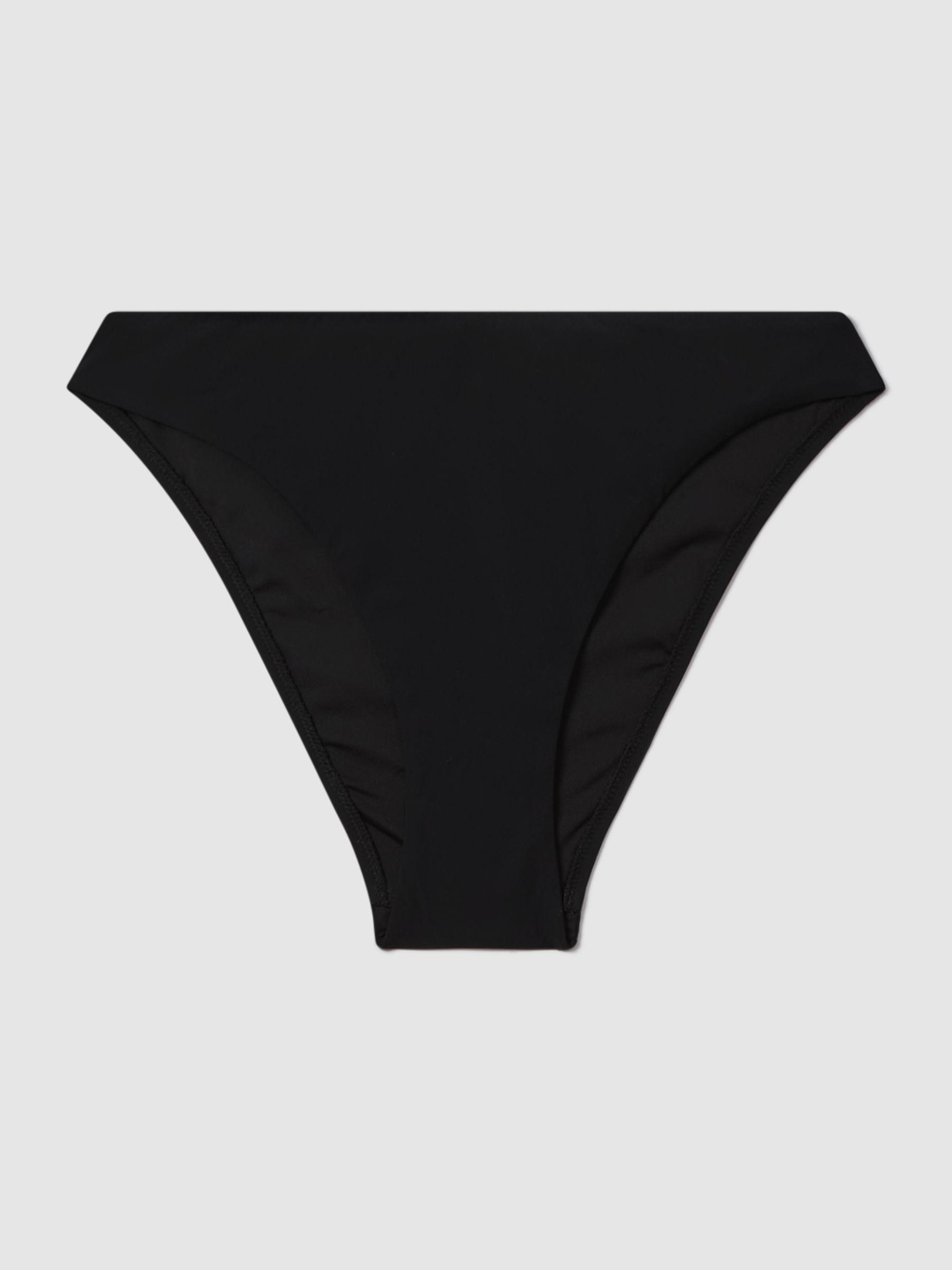 Mid Rise Bikini Bottoms in Black Product Image
