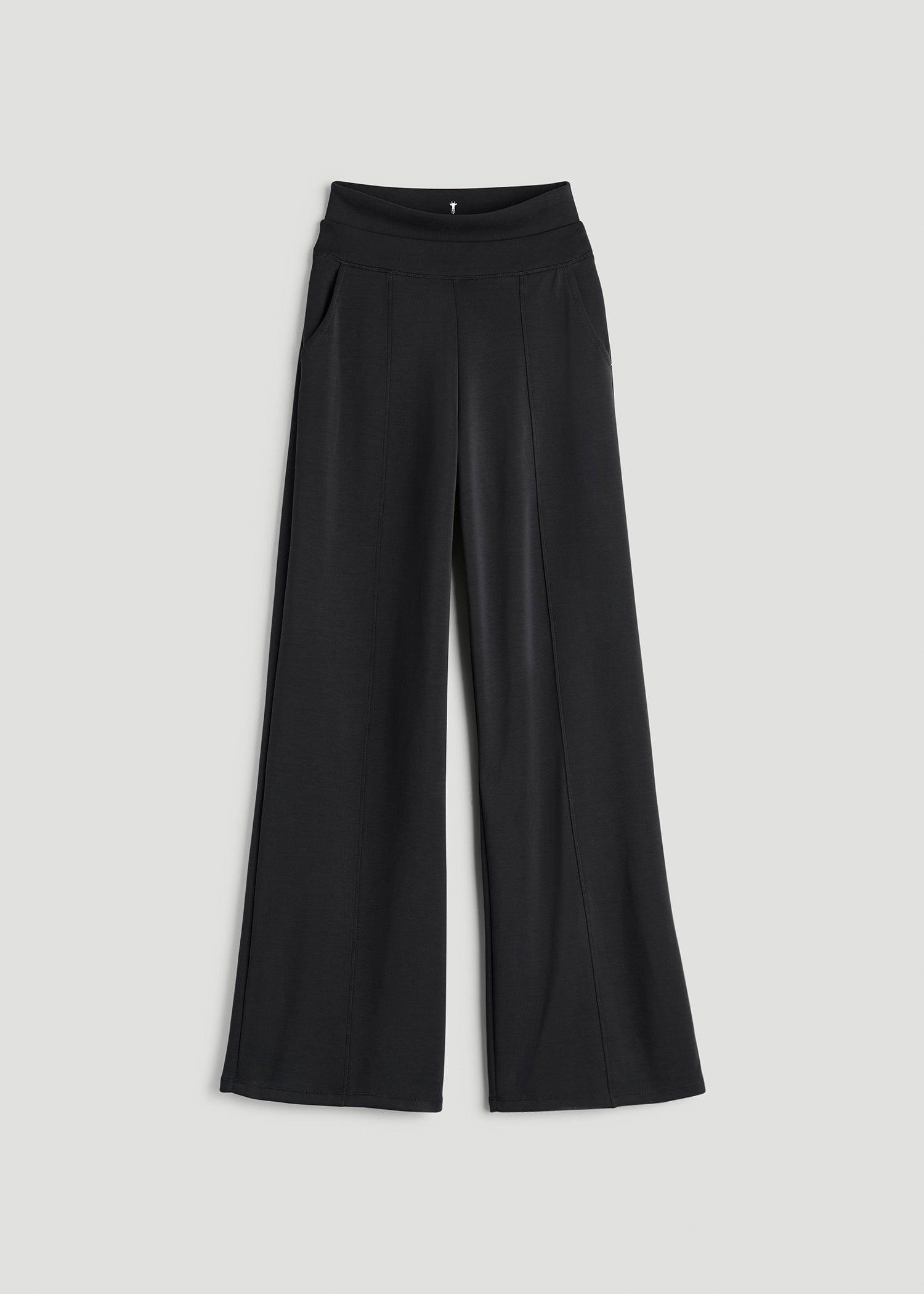 Soft Motion Wide Leg Ultra High Rise Pant for Tall Women in Black Female Product Image