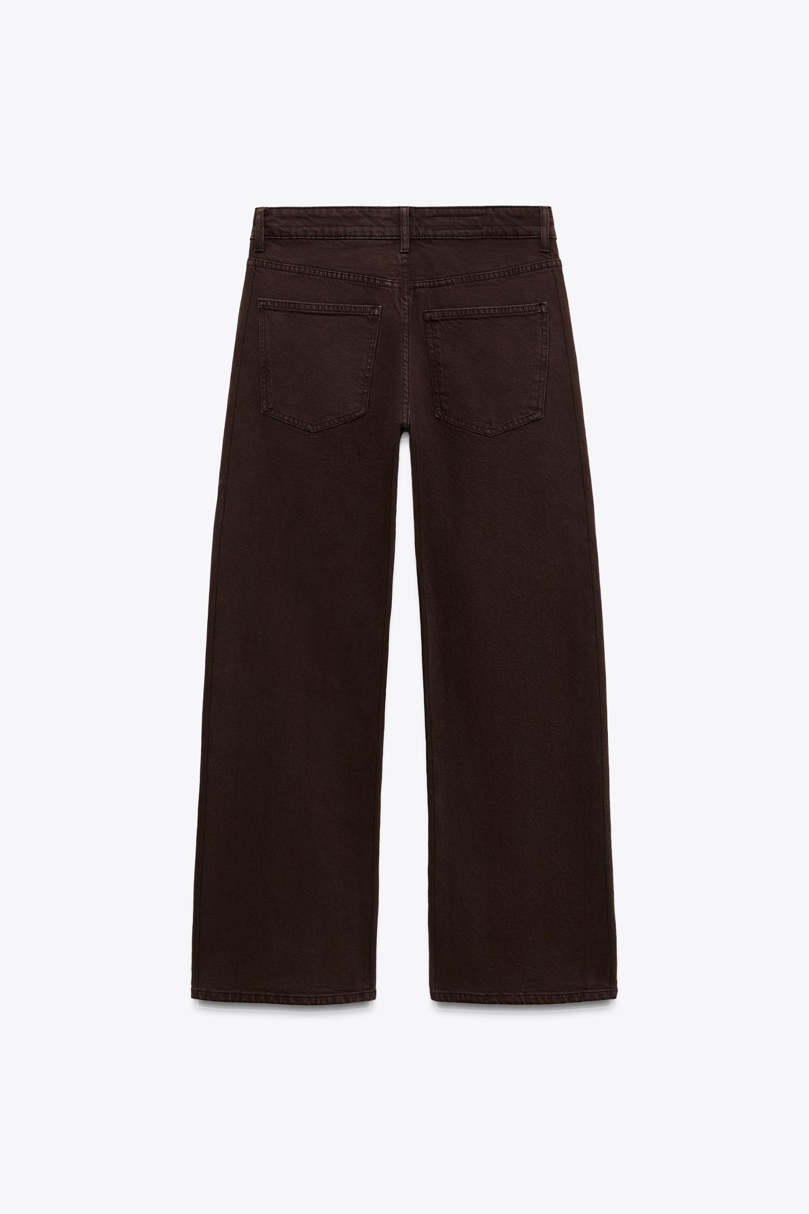 MID WAIST TRF CURVED LEG BALLOON JEANS Product Image