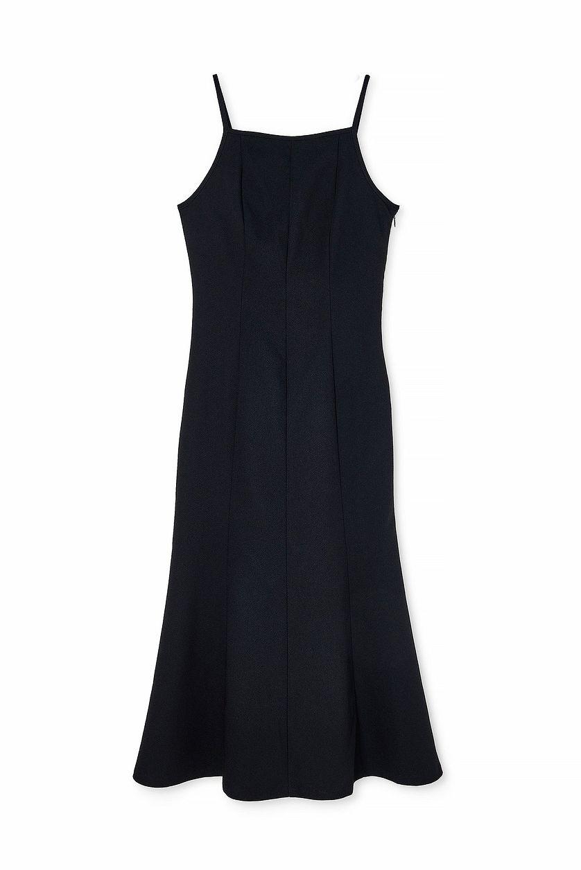 Deep Back Tie Detail Midi Dress Product Image
