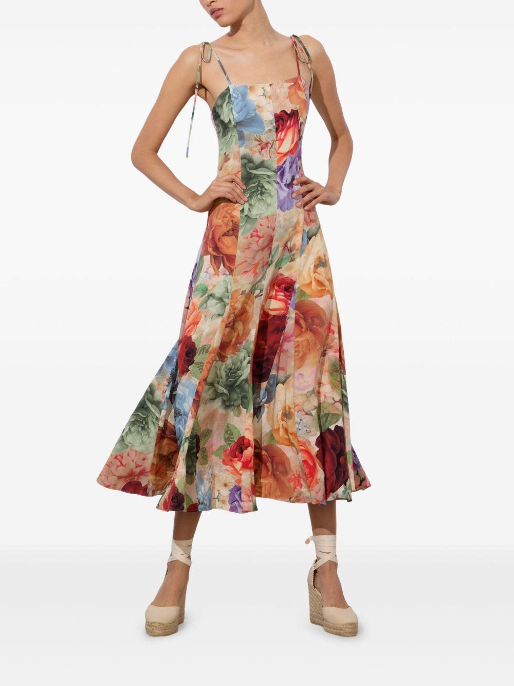 Jeanette floral-print midi dress Product Image