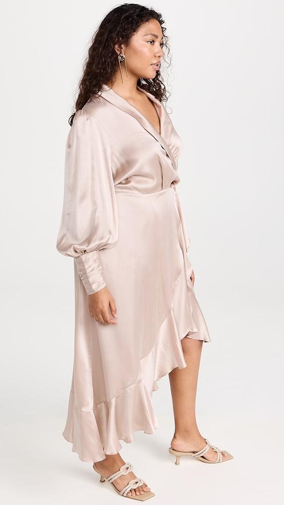 Zimmermann Silk Wrap Midi Dress | Shopbop Product Image