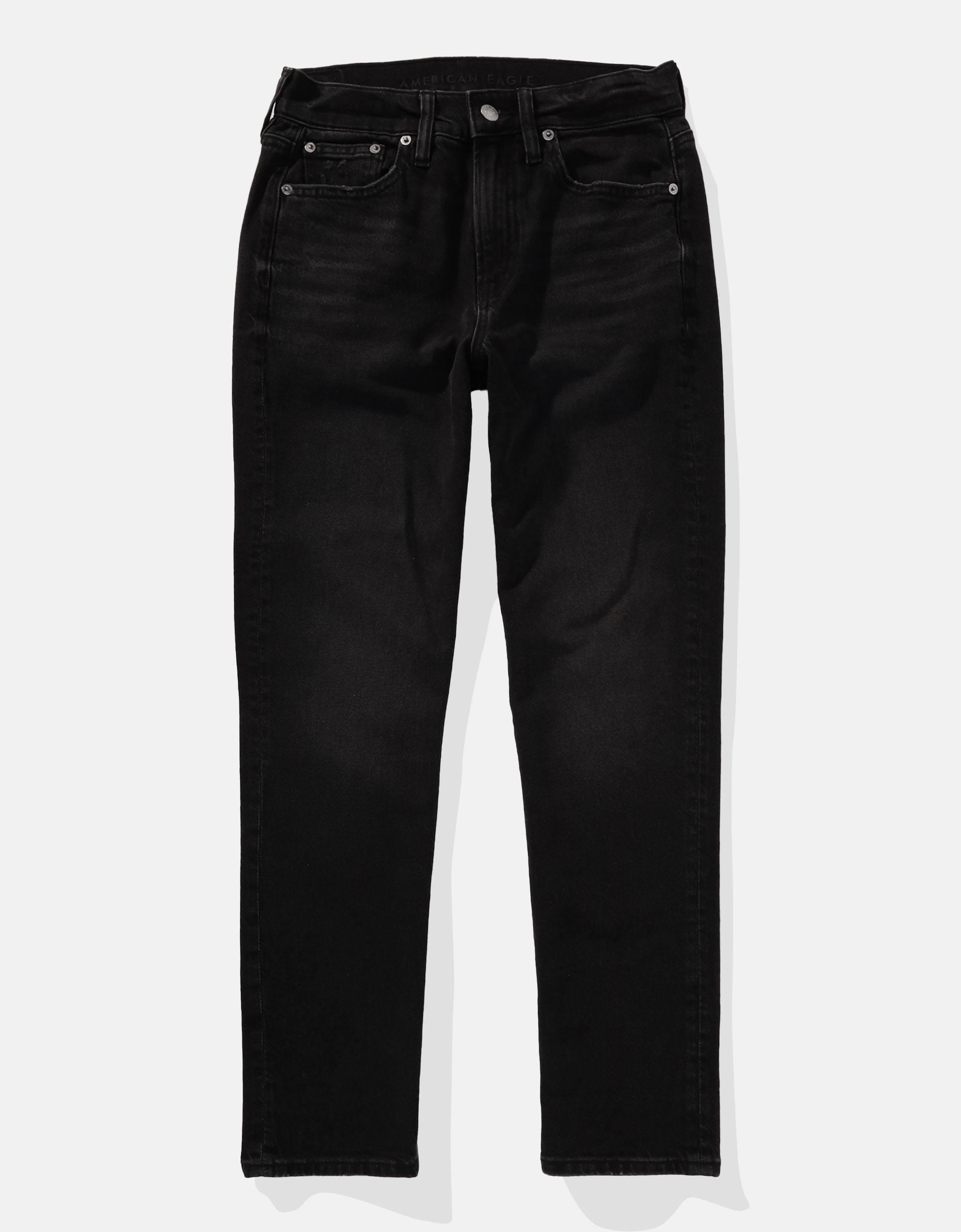 AE Stretch Super High-Waisted Ankle Straight Jean Product Image