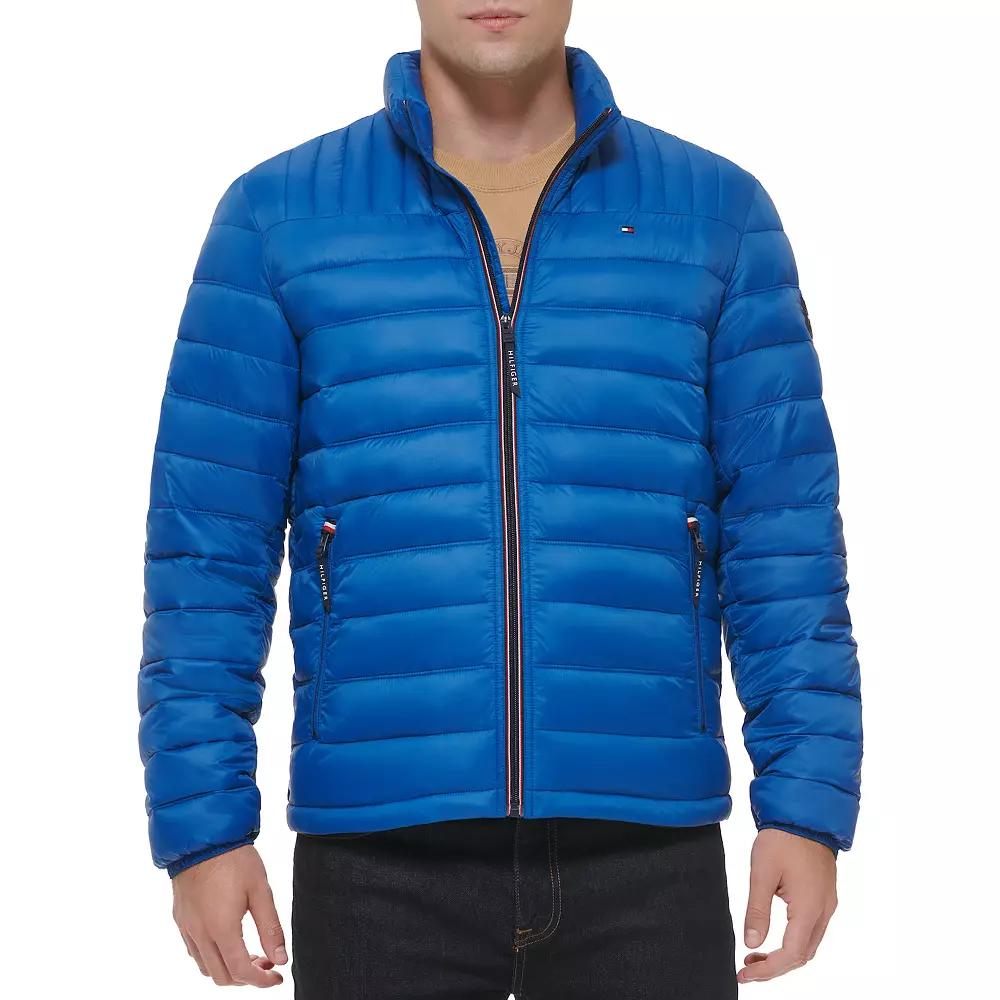 Big & Tall Tommy Hilfiger Stand Collar Packable Puffer Jacket, Men's,  Product Image