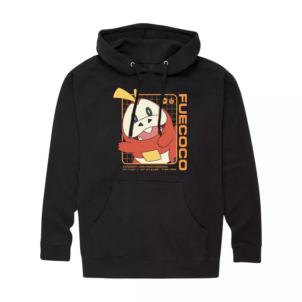 Men's Pokemon Fuecoco Stats Graphic Hoodie,  Product Image
