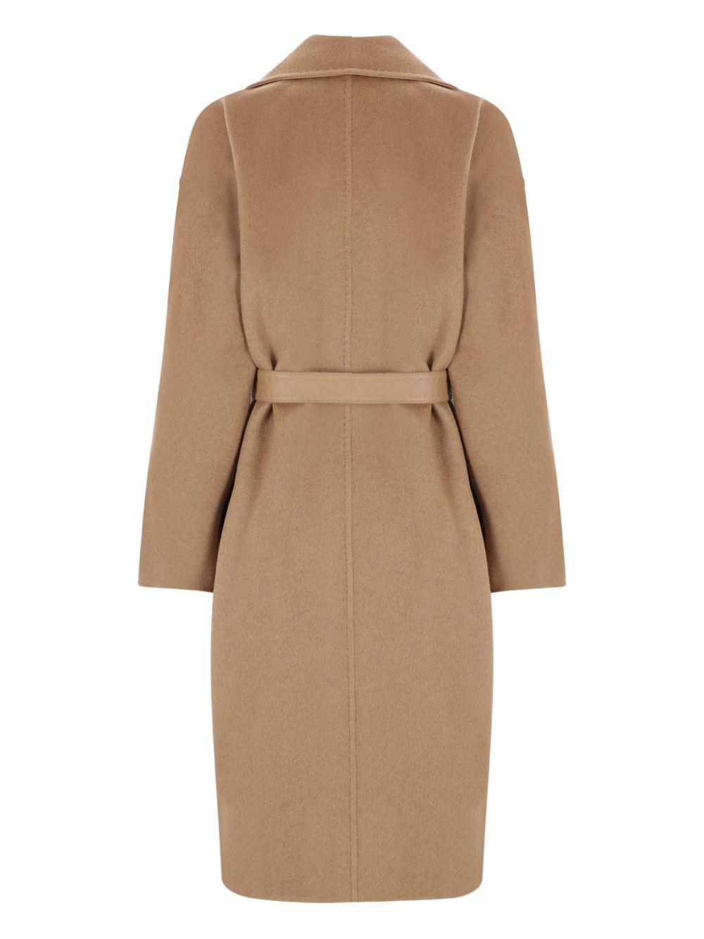 Vale peak-lapel belted coat Product Image