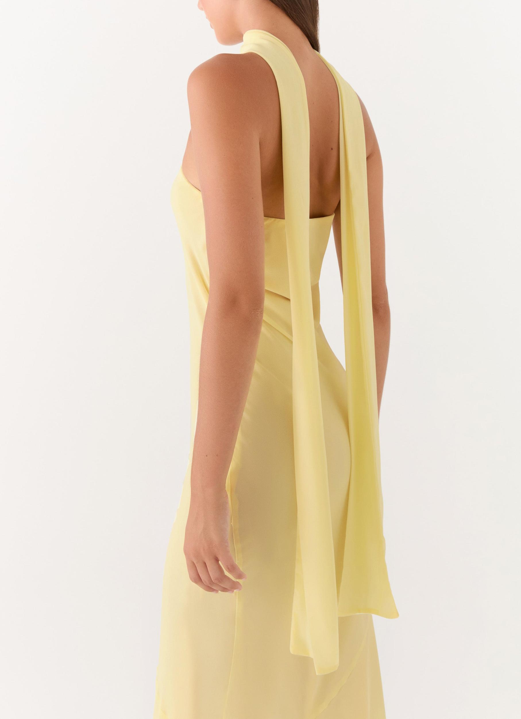 Under The Pagoda Maxi Dress - Yellow Product Image
