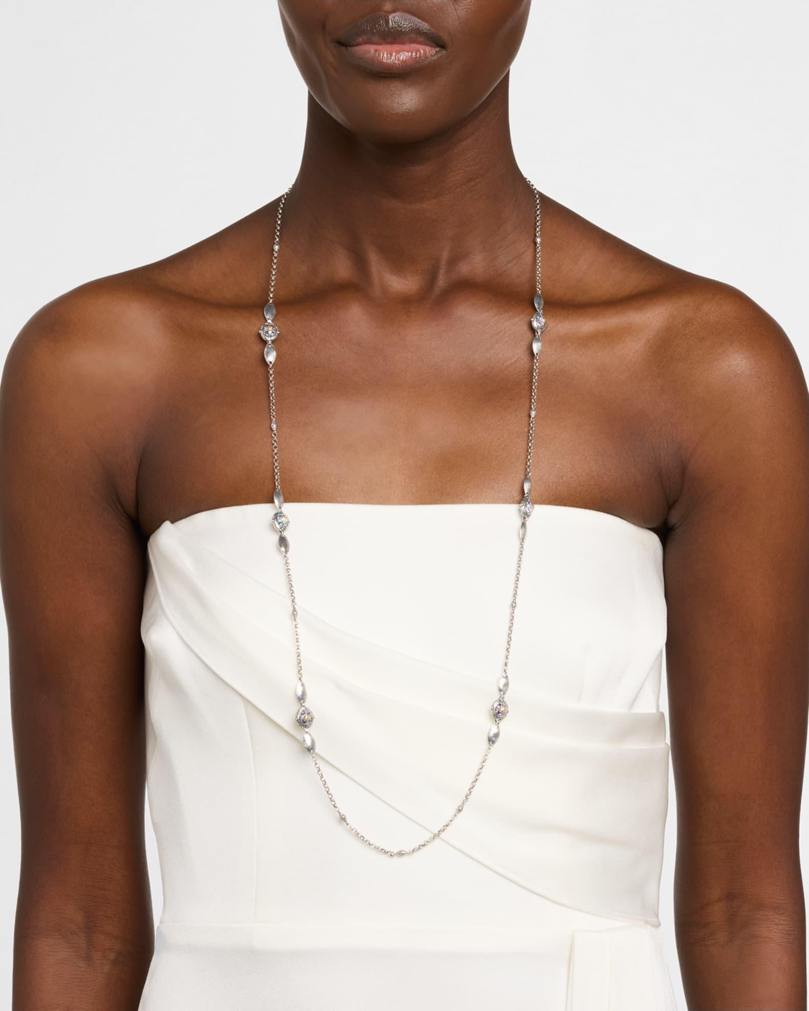 Kyma Amethyst, Quartz and Swiss Topaz Necklace Product Image