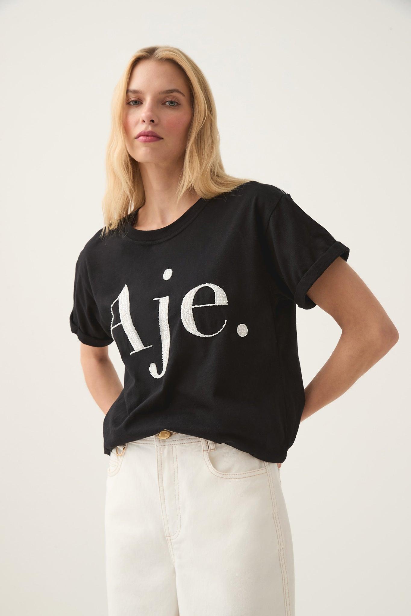 Beyond Embellished Logo Tee Product Image