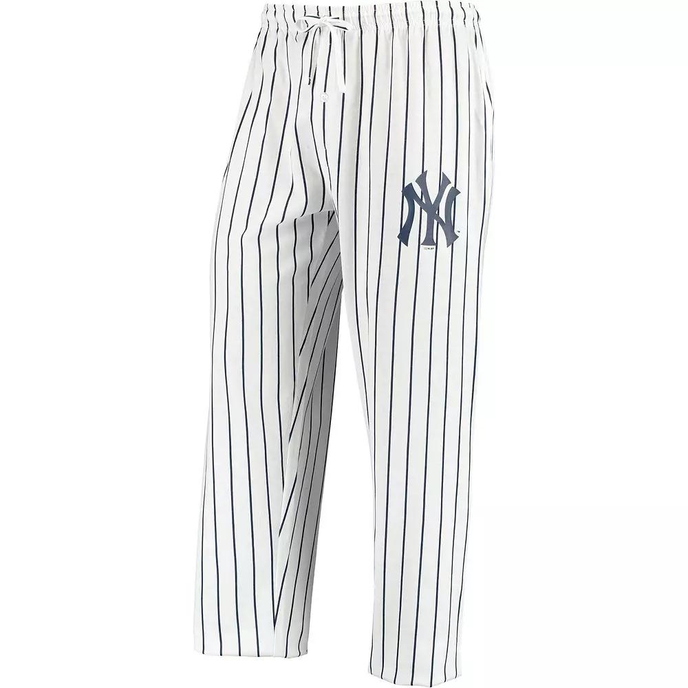 Men's Concepts Sport White/Navy New York Yankees Vigor Sleep Pant, Size: 3XL Product Image