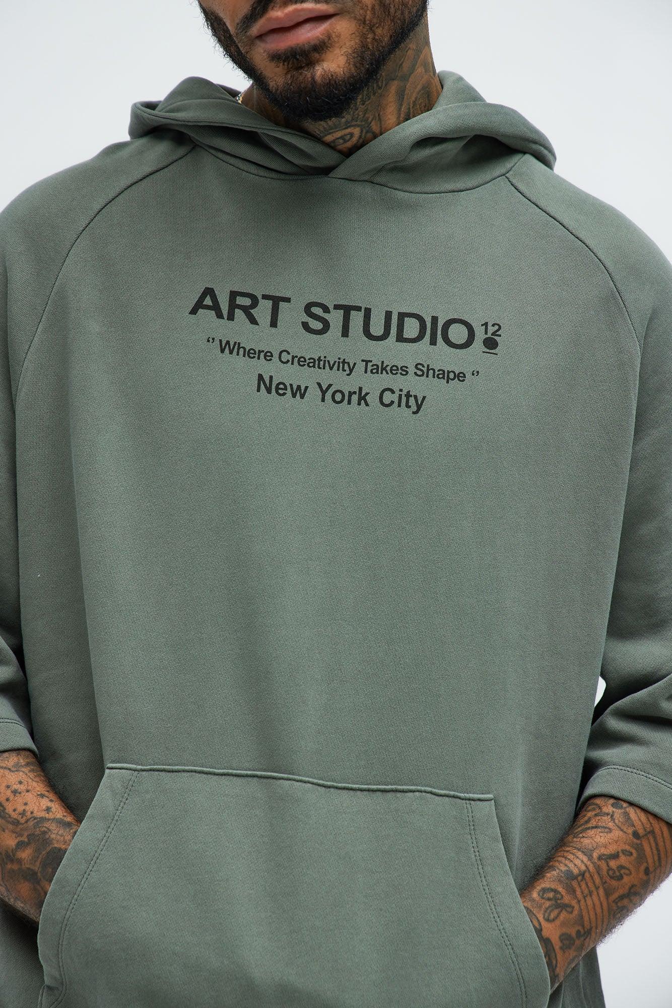 Art Studio NYC Hoodie - Charcoal Product Image