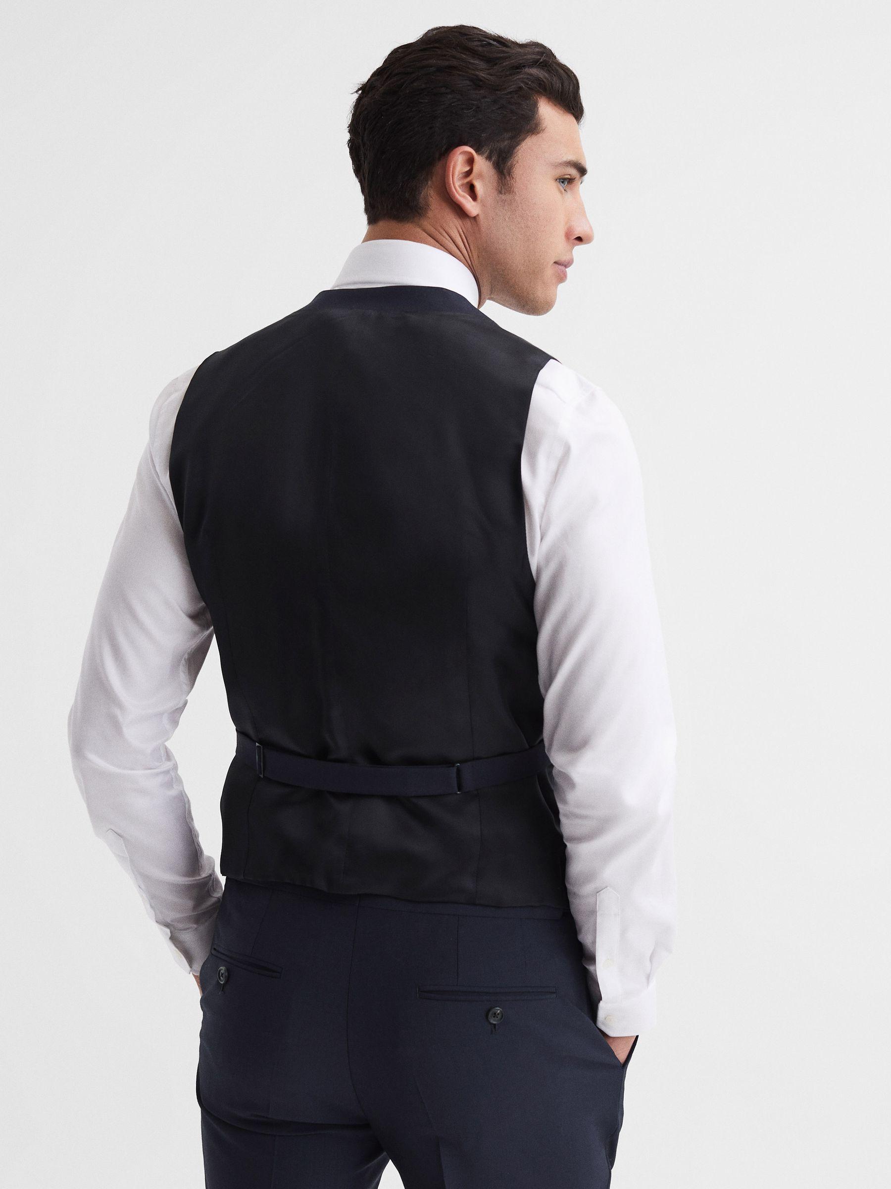 Modern Fit Travel Waistcoat in Navy Product Image