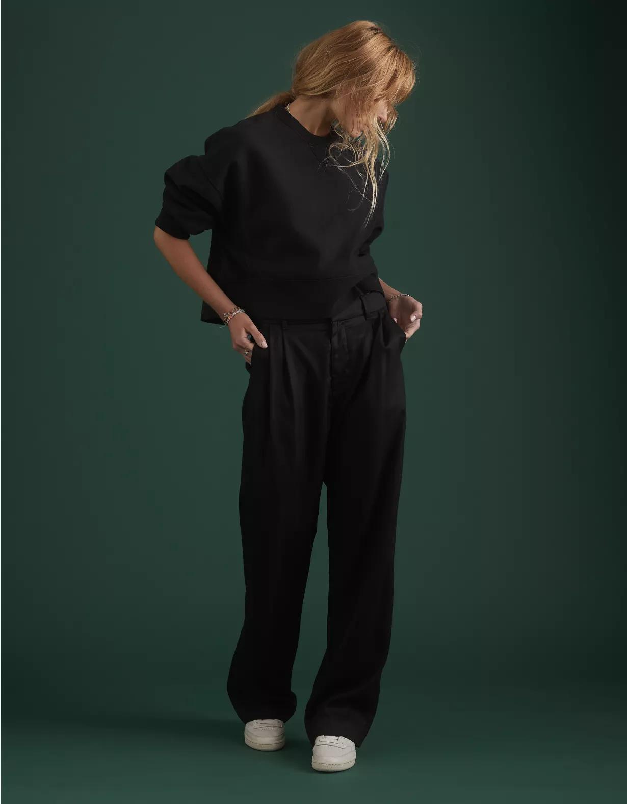 AE77 Premium Pleated Trouser Pant Product Image