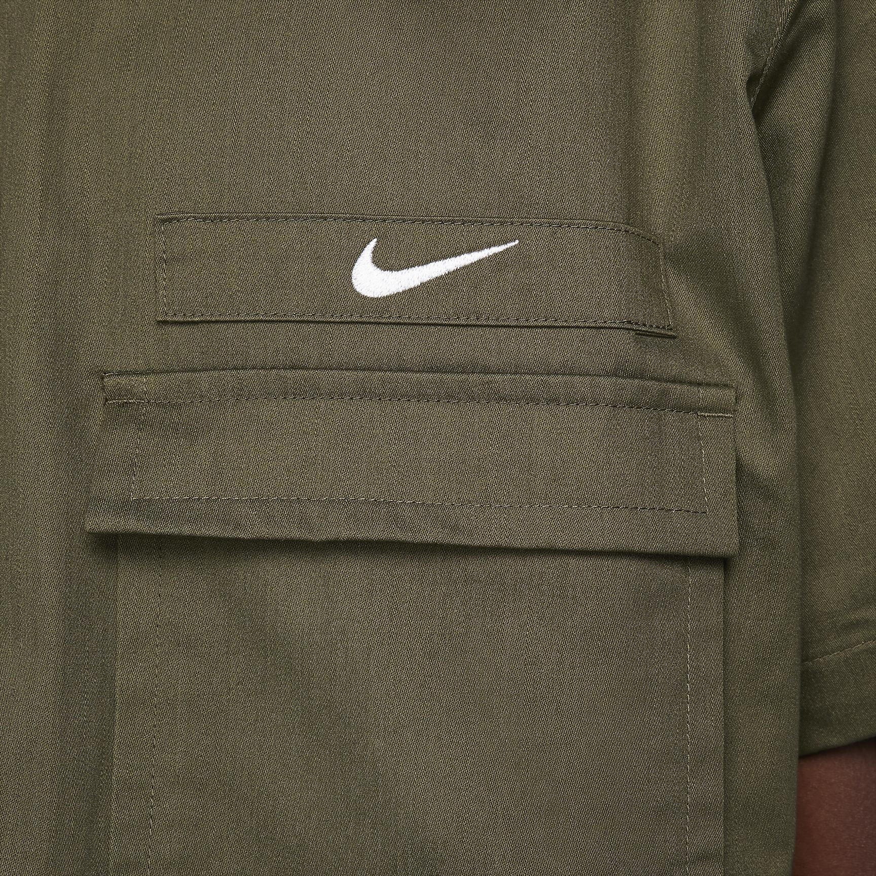 Nike Life Men's Woven Military Short-Sleeve Button-Down Shirt Product Image